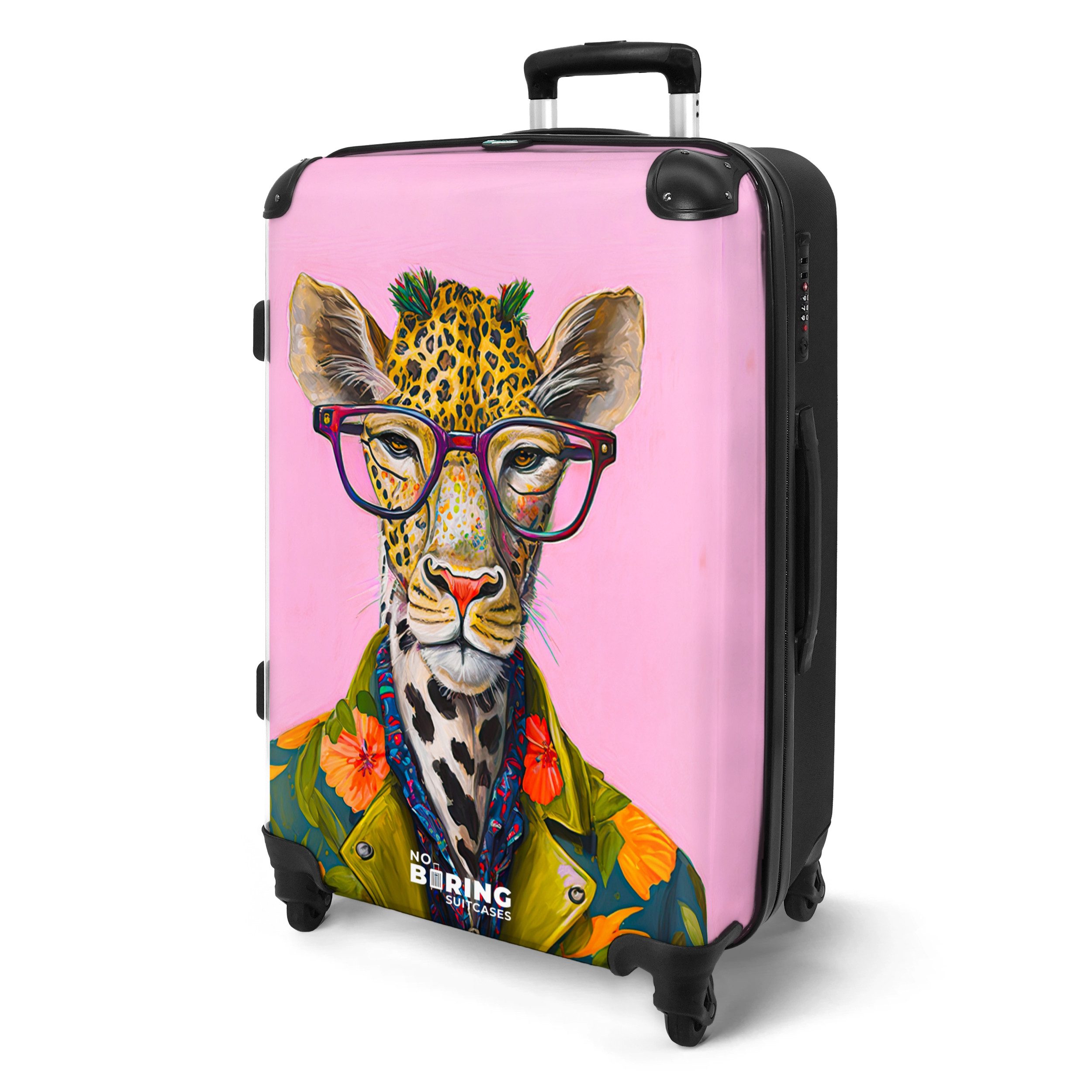 NoBoringSuitcases.com© Hartschalen-Trolley Tiere - Giraffe - günstig online kaufen
