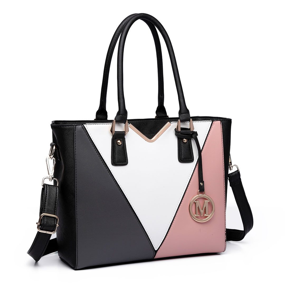 Miss Lulu Handtasche Handtasche Damen V-förmig – Große Schultertasche für B günstig online kaufen