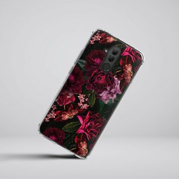 DeinDesign Handyhülle Rose Blumen Blume Dark Red and Pink Flowers, Huawei Mate 20 Lite Silikon Hülle Bumper Case Handy Schutzhülle