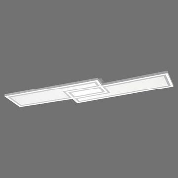 click-licht LED Panel LED Deckenleuchte Edging in Grau 2x 16,5W 3800lm, keine Angabe, Leuchtmittel enthalten: Ja, fest verbaut, LED, warmweiss, LED Panele