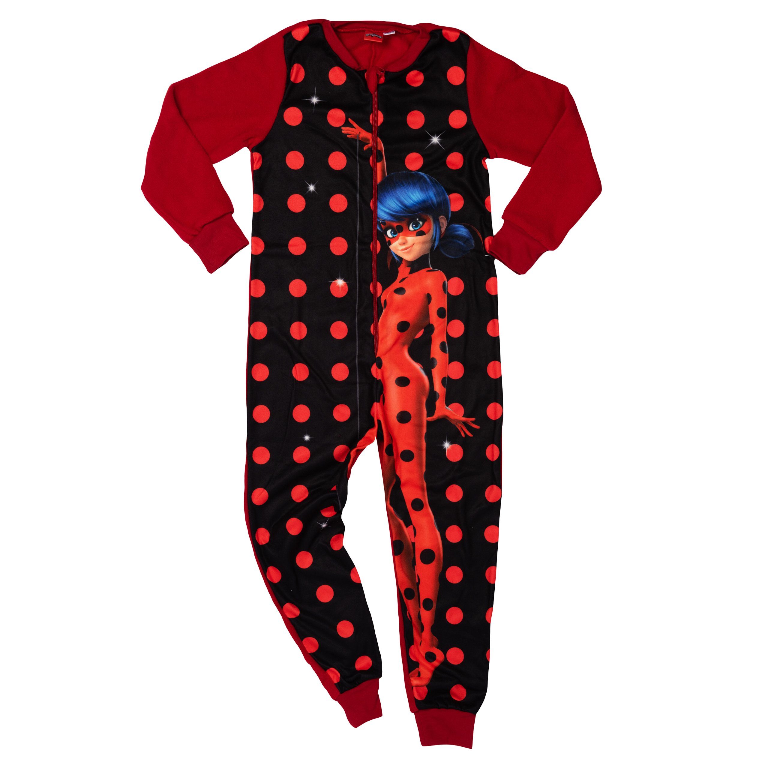 United Labels® Jumpsuit Miraculous Jumpsuit für Mädchen Rot/Schwarz | Overalls