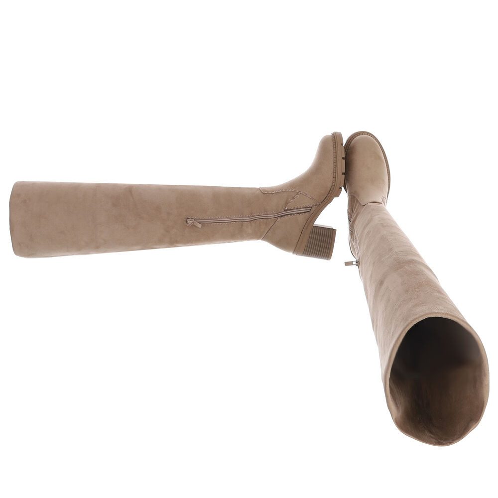 Ital-Design Eleganter Overkneestiefel mit Blockabsatz für Damen Overkneesti günstig online kaufen