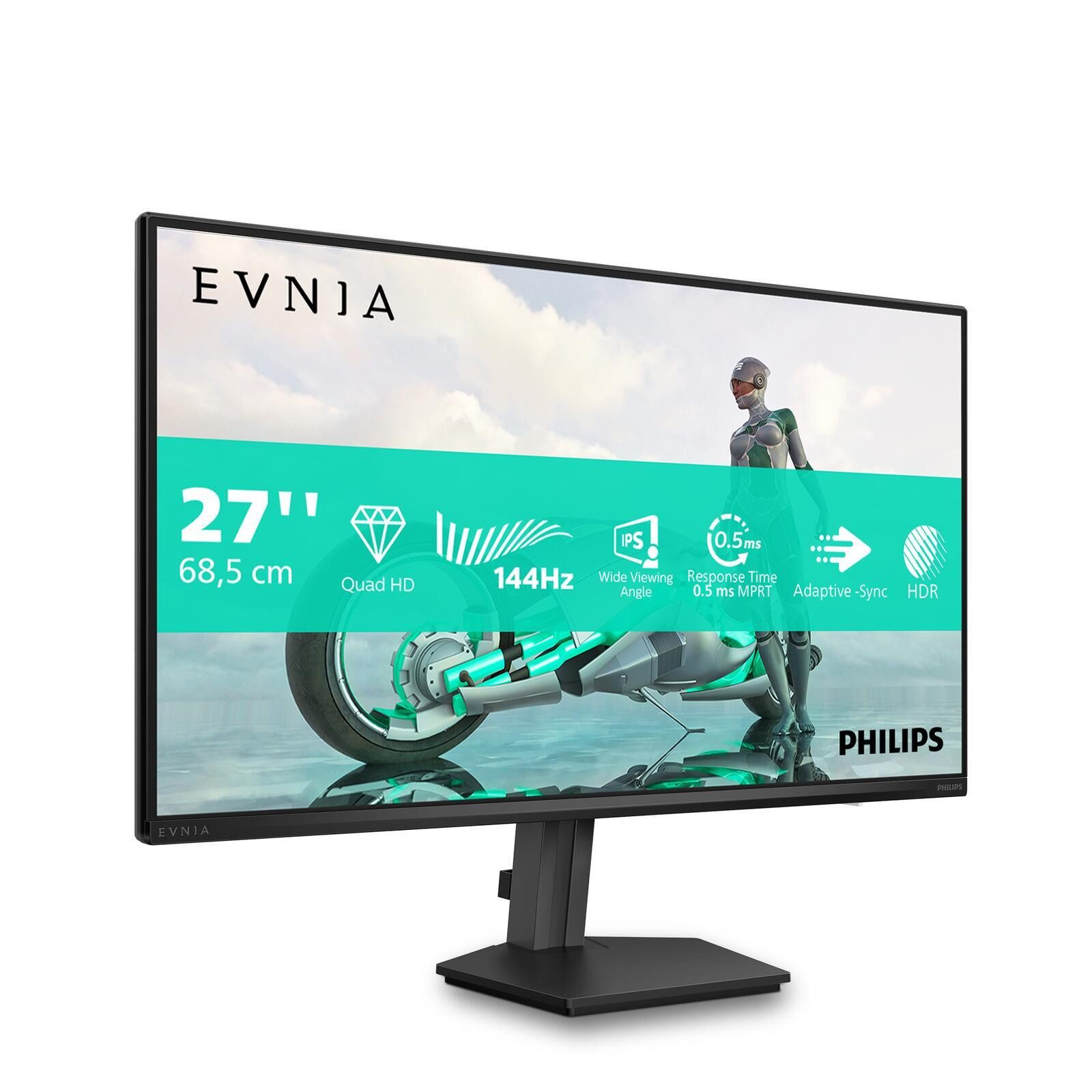 Philips 27M2N3500NF/00 Gaming-LED-Monitor (2560 x 1440, 0,5 ms Reaktionszeit, 144 Hz, IPS Panel)