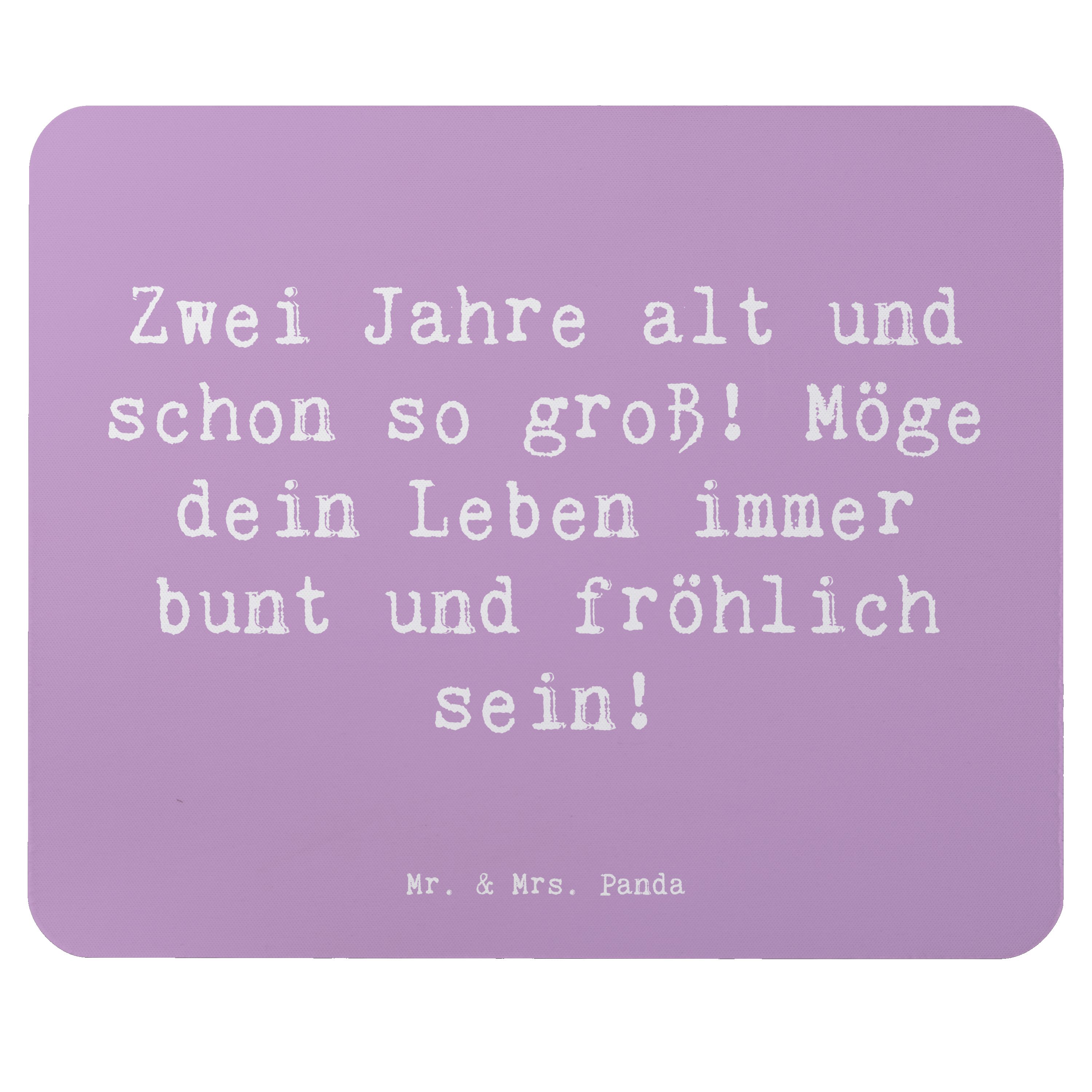 Mauspad Spruch 2. Geburtstag - Lavendeltraum - Geschenk, zwei Jahre alt, Mous