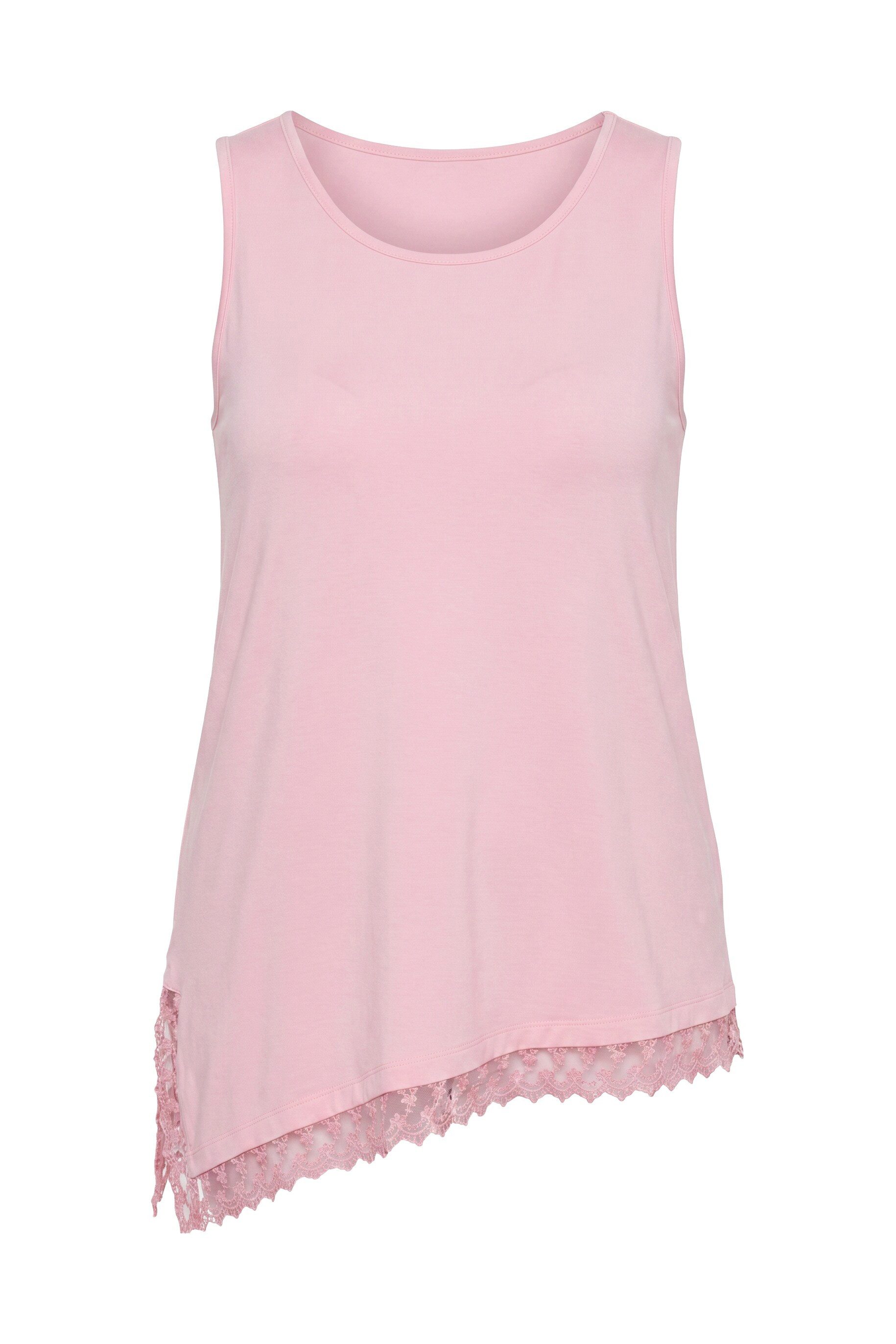 MIAMODA Longtop Longtop A-Linie Spitze am Saum