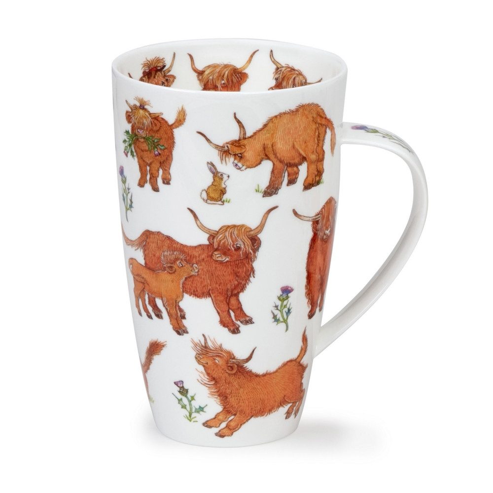 Dunoon Tasse Heelan Coos Hochlandrinder Henley 0,55 l Fine Bone China, 1-tlg.