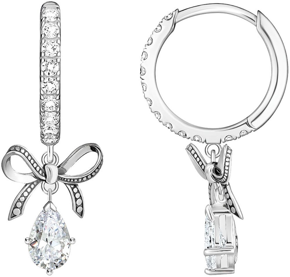 THOMAS SABO Paar Серьги-кольца mit Schleifen-Anhänger, mit Zirkonia (synth)