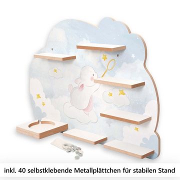 Kreative Feder Wandregal MUSIKBOX-REGAL Sternensammler, für TONIE-BOX und TONIES inkl. 40 Metallplättchen
