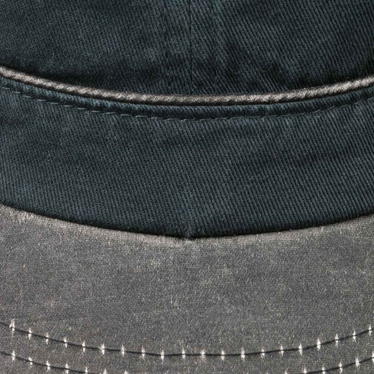Stetson Army Cap (1-St) Sommercap Metallschnalle dunkelblau