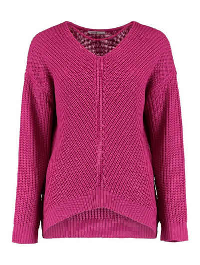 HaILY’S Вязаные свитера Weicher Grobstrick Пуловеры mit V-Streifen Design Sweater Pi44pa 7039 in Pink