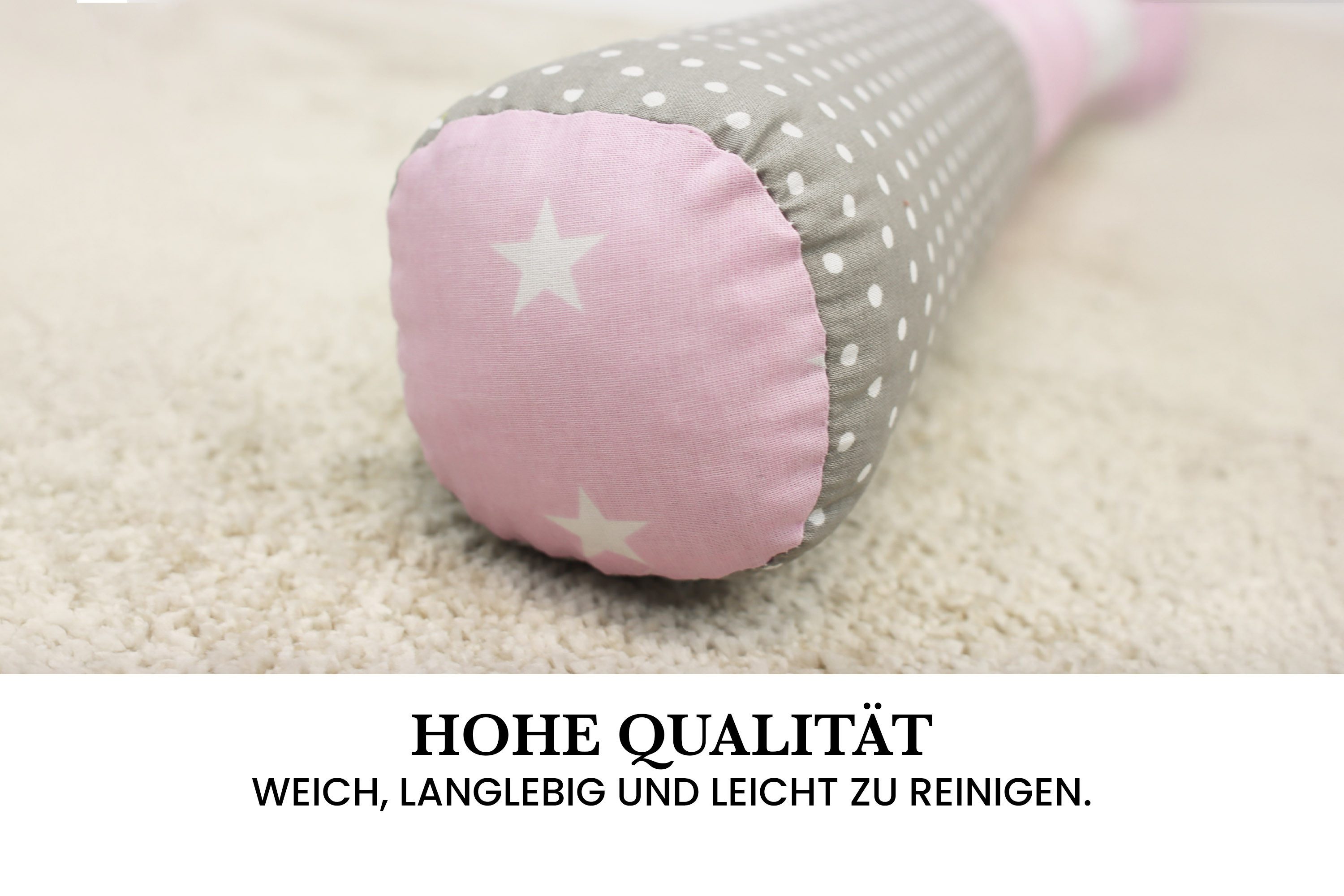 Amilian Nestchenschlange Bettschlange 210cm - Seitenschläferkissen - Nestschlangen, (Nestchenschlange für Kinderbett, Nestchen, Bettumrandung als Kopfschutz, Ka – Bild 4 von 5