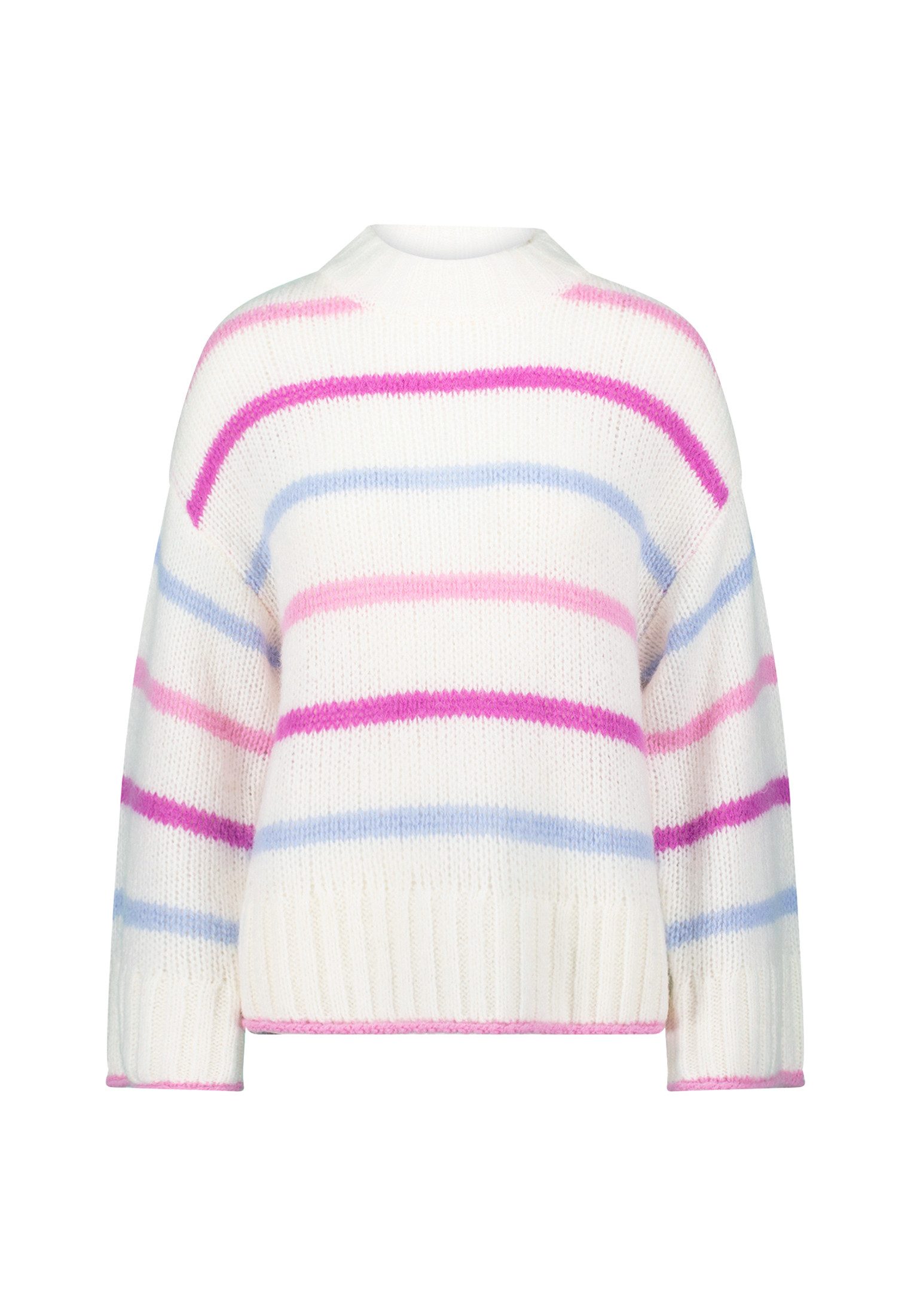 Zero Strickpullover Damen mit Streifen (1-tlg) Plain/ohne Details