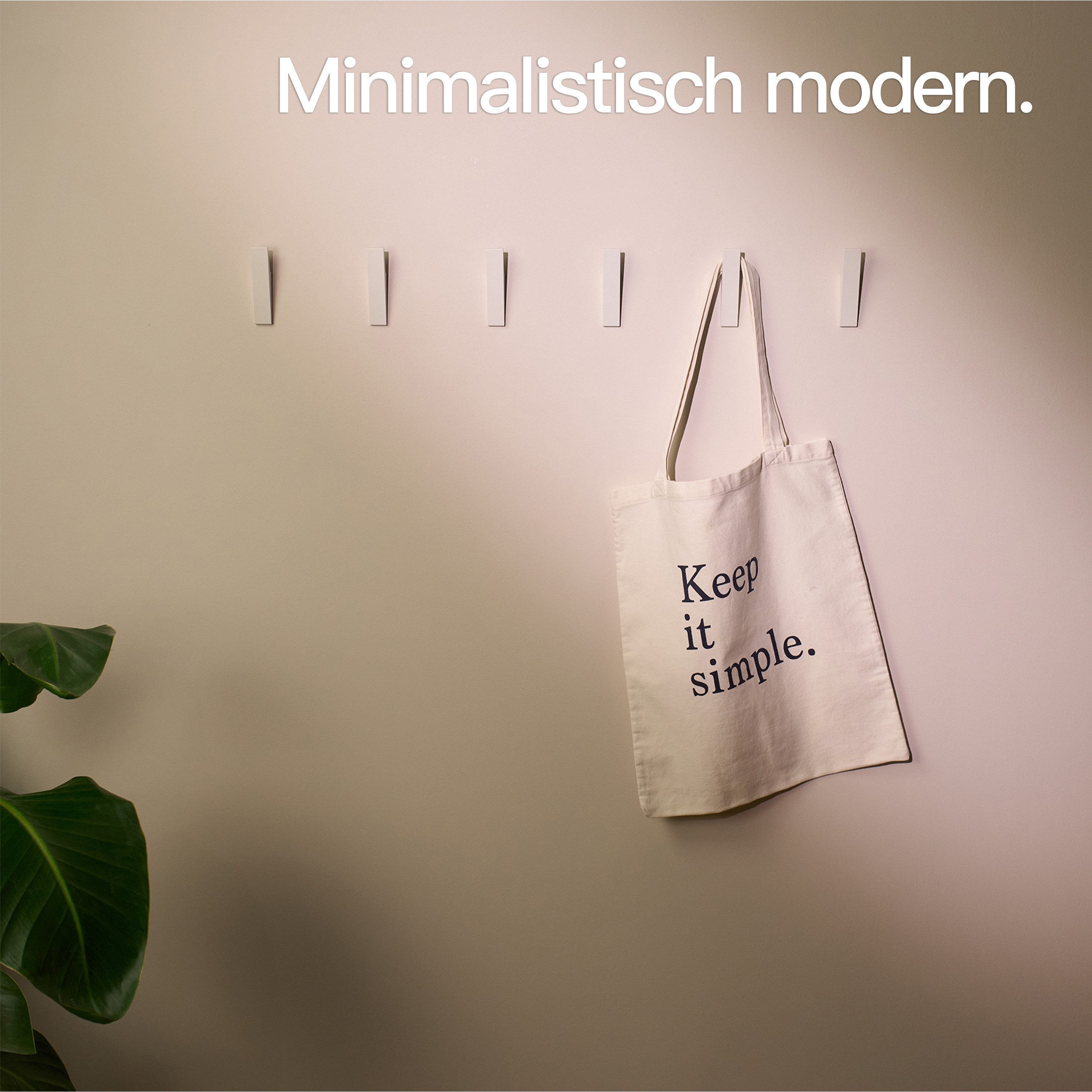 Designfabrik Hamburg Garderobenhaken Set mit versteckter Verschraubung (6 S günstig online kaufen