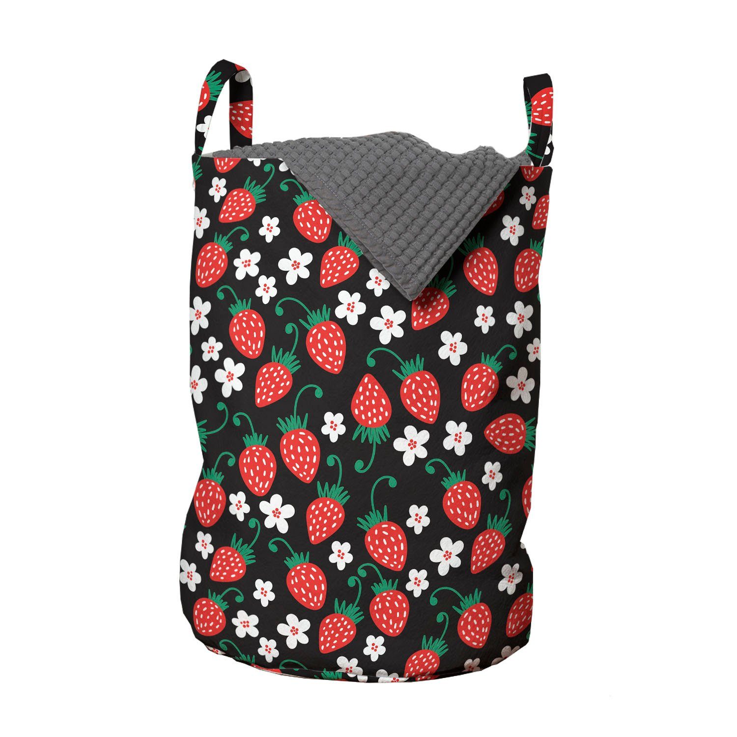 Griffen Daisy Kordelzugverschluss Erdbeere Fresh Waschsalons, Fruit mit Wäschekorb Summer Abakuhaus Wäschesäckchen für