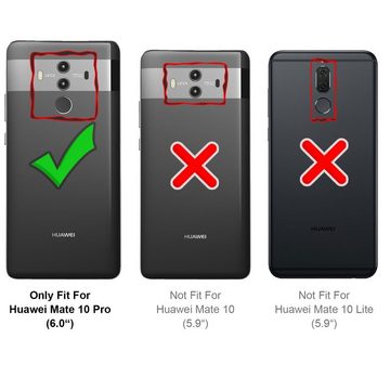CoolGadget Handyhülle Carbon Handy Hülle für Huawei Mate 10 Pro 6 Zoll, robuste Telefonhülle Case Schutzhülle für Mate 10 Pro Hülle