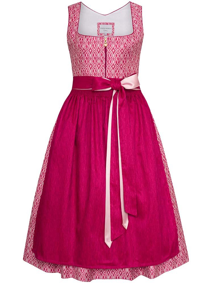 Alpenfee Tracht Dirndl Dirndl Josefina 75cm Länge pink