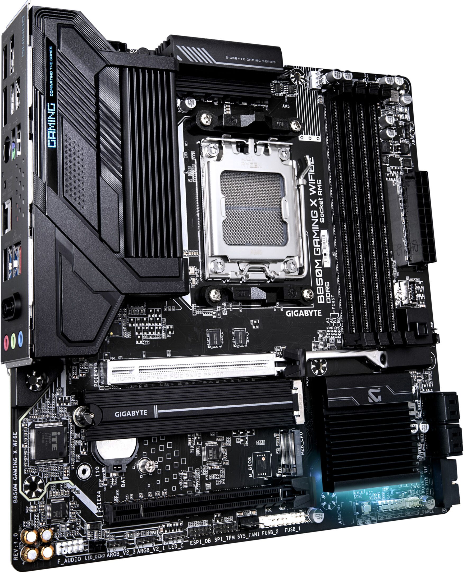 Gigabyte B850M GAMING X WIFI6E Motherboard - AMD Ryzen 9000 Serien CPUs, 10+2+2 Mainboard
