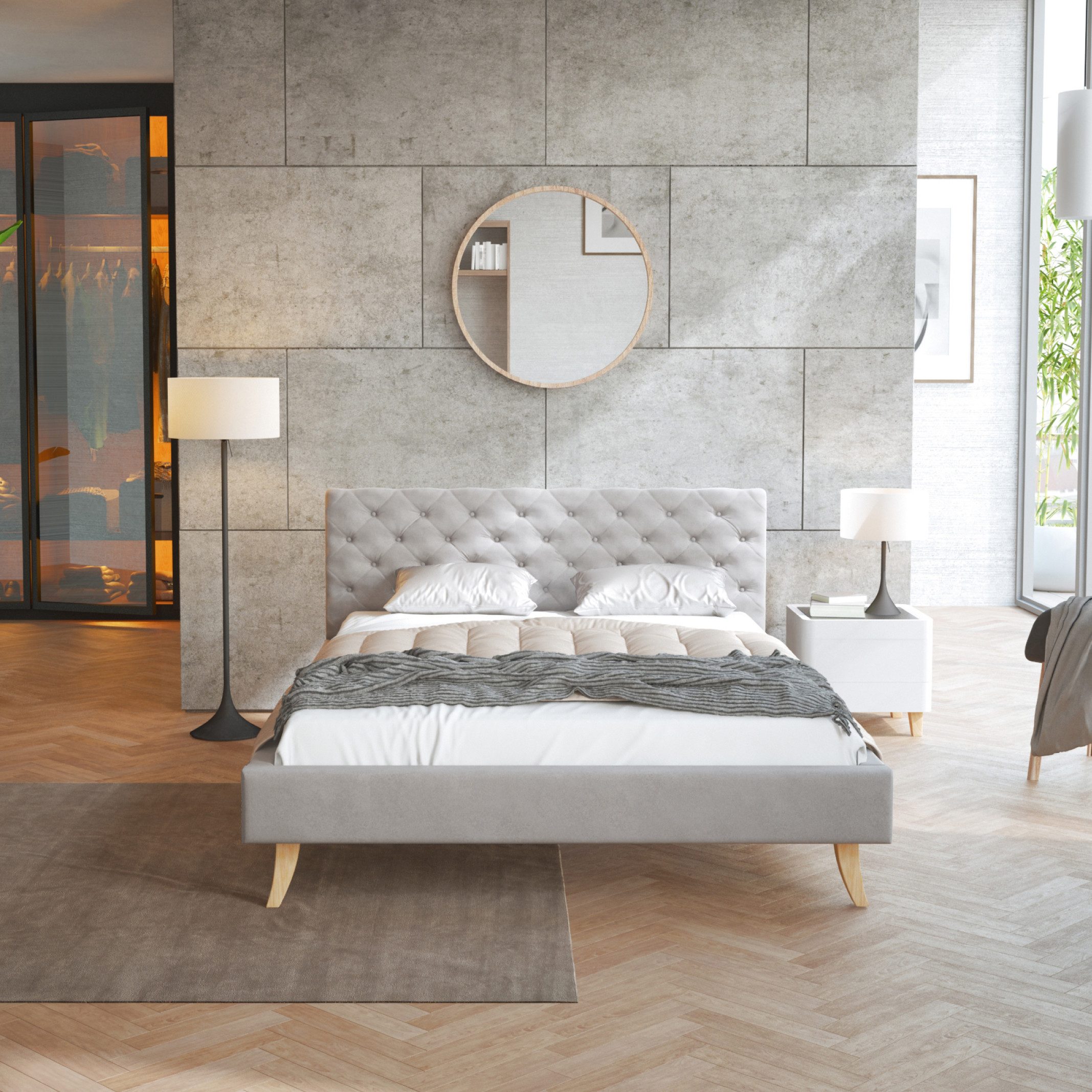 FDM Polsterbett ZUZA 120x200 cm, 140x200 günstig online kaufen