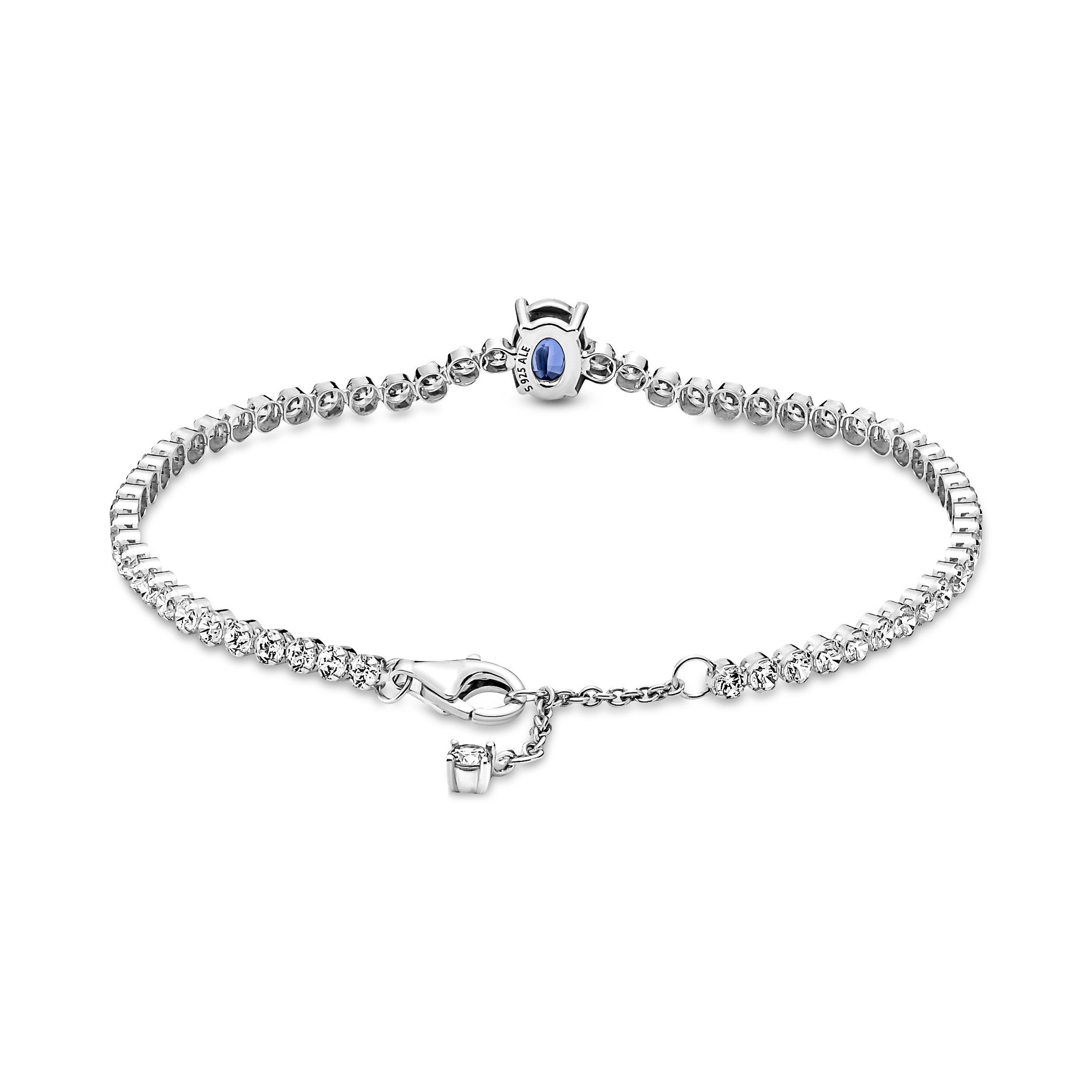 Set Bracelet chrystal Wickelarmband Pandora Tennis silver Sparkling with blue Pavé Sterling