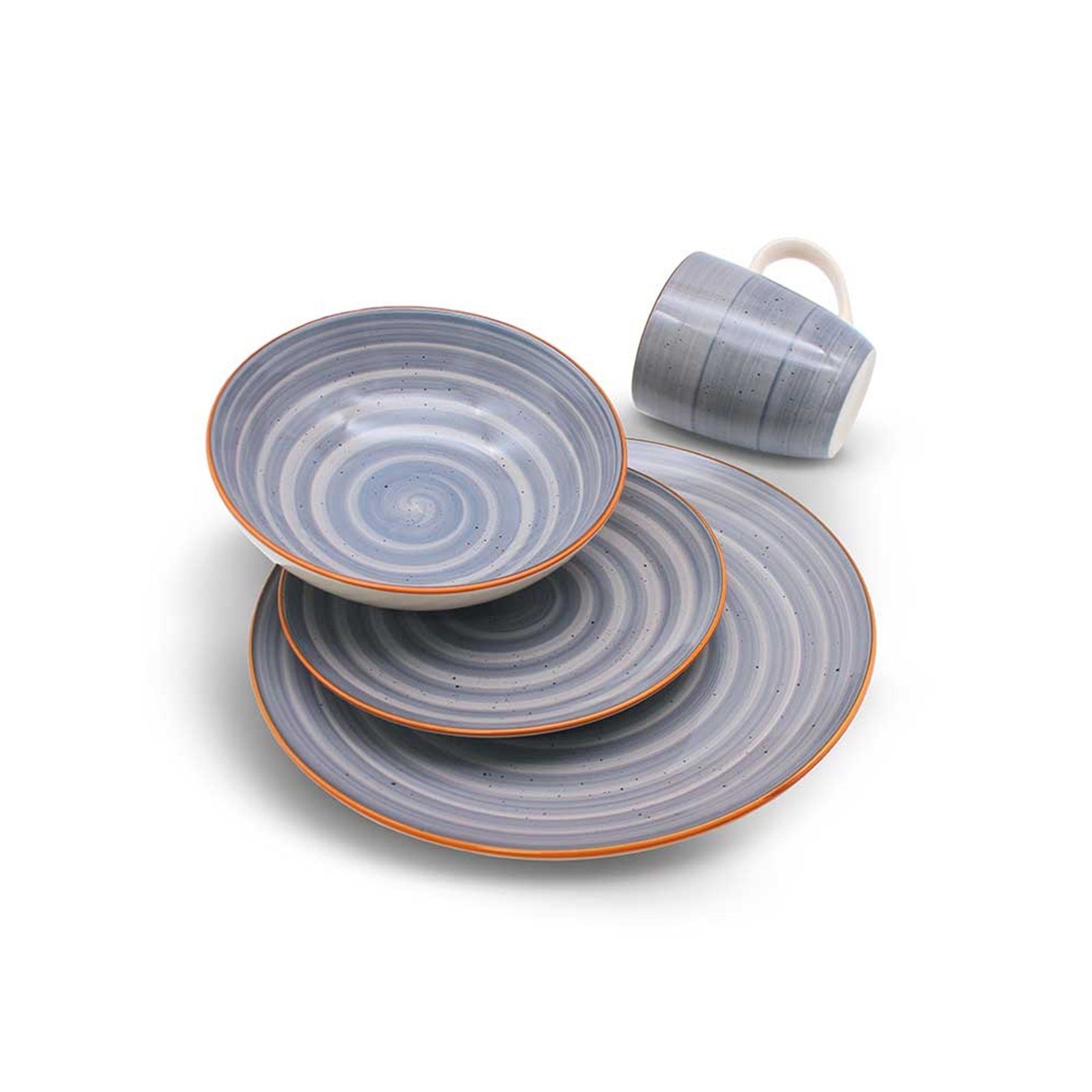 Michelino Kombiservice Dinner Set 16-teilig (16-tlg), Keramik