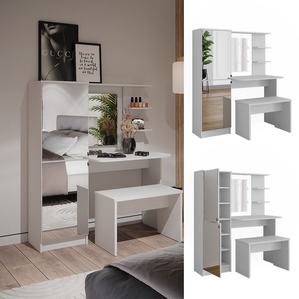Vicco Schminktisch Jasmin, Weiß, 123 x günstig online kaufen