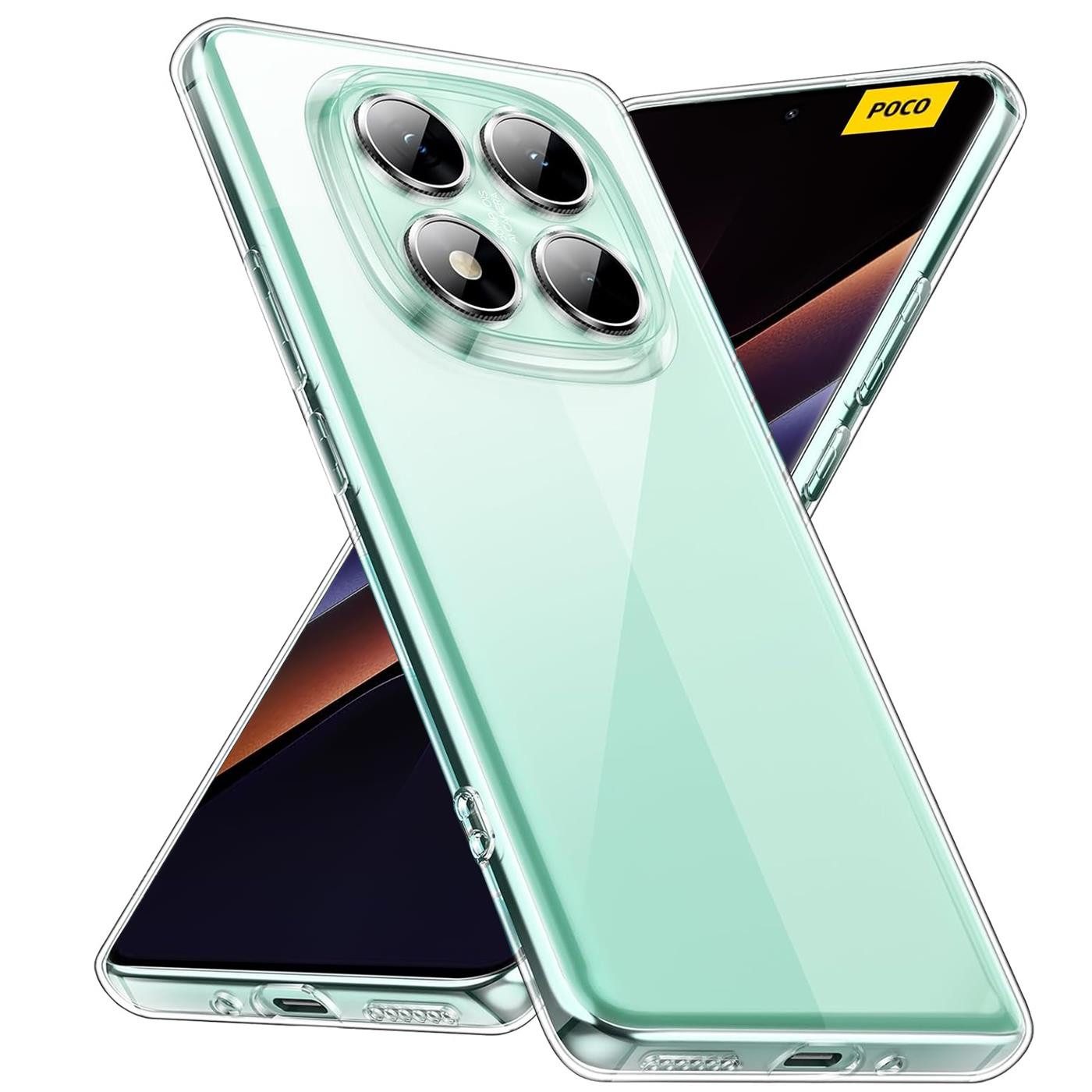 CoolGadget Handyhülle Transparent Ultra Slim Case für Xiaomi Poco X7 6,67 Zoll, Silikon Hülle Dünne Schutzhülle für Poco X7 5G Hülle