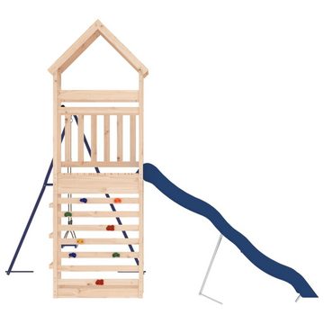 vidaXL Spielhaus Spielturm Massivholz Kiefer Kinder Garten Kletterturm Schaukel