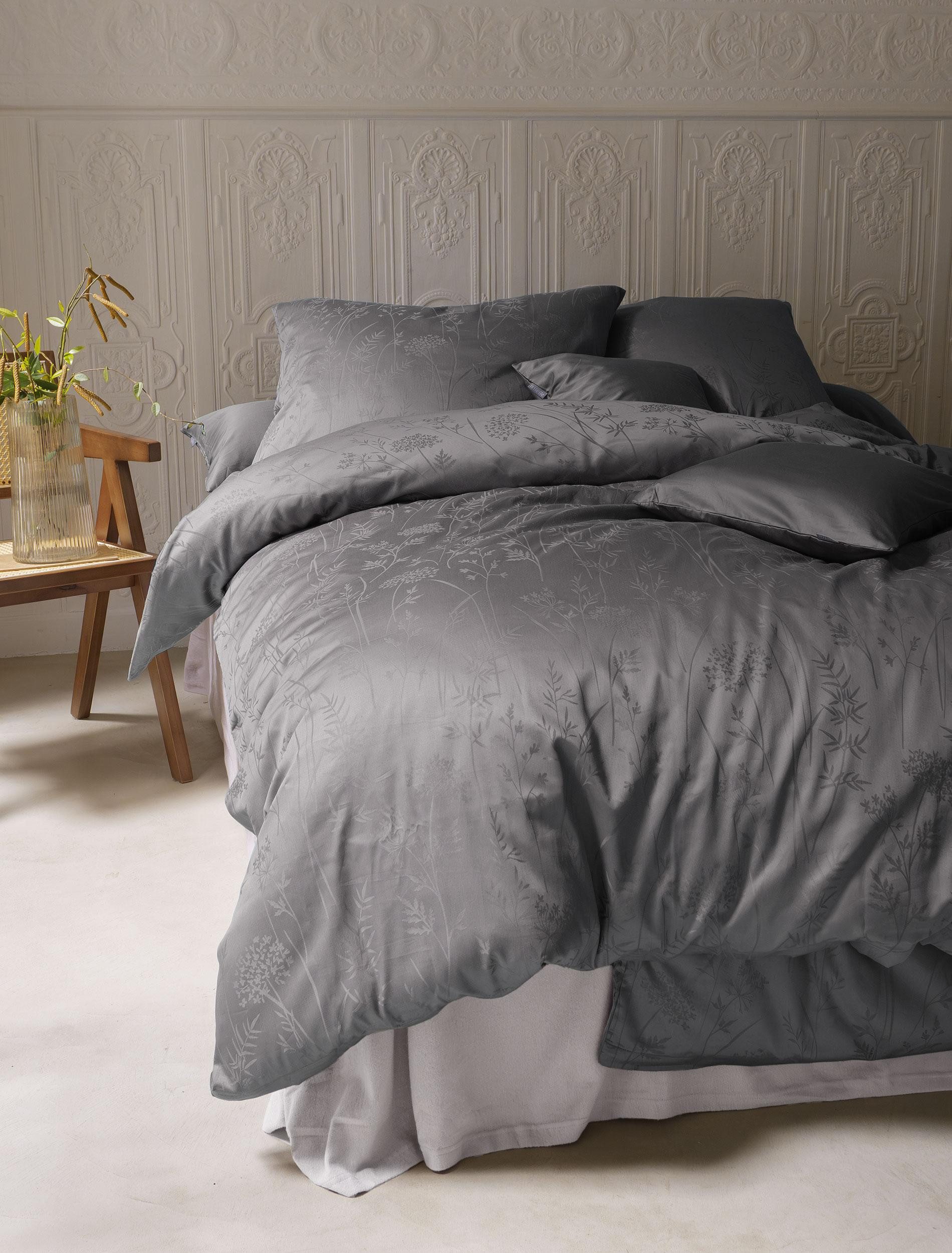 Irisette Bettwäsche Rio 8643, Satin, 2 teilig, Seidig glänzend, gewebtes Muster, hochwertig