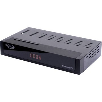 Xoro DVB-T2 Receiver DVB-T2 Receiver (Deutscher DVB-T2 Standard (H.265), Aufnahmefunktion, Twin Tuner)