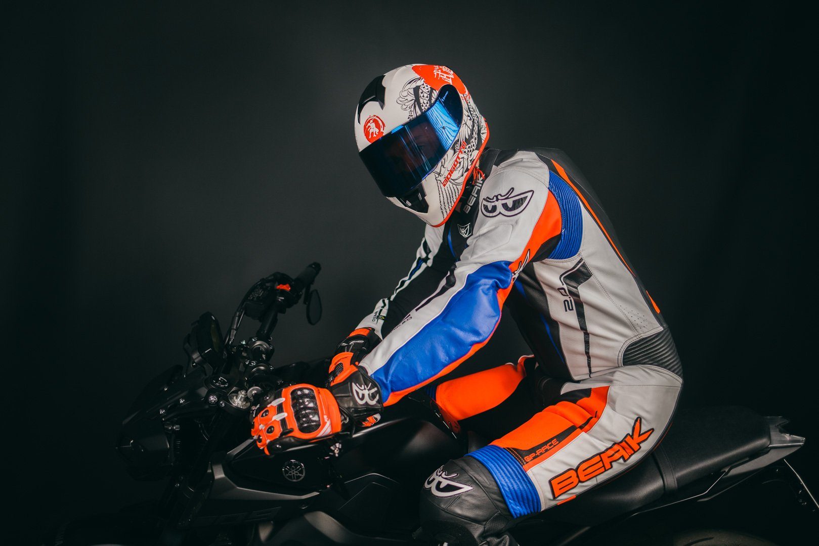 Berik Motorradkombi Race-X 1-Teiler Motorrad Lederkombi protektoren