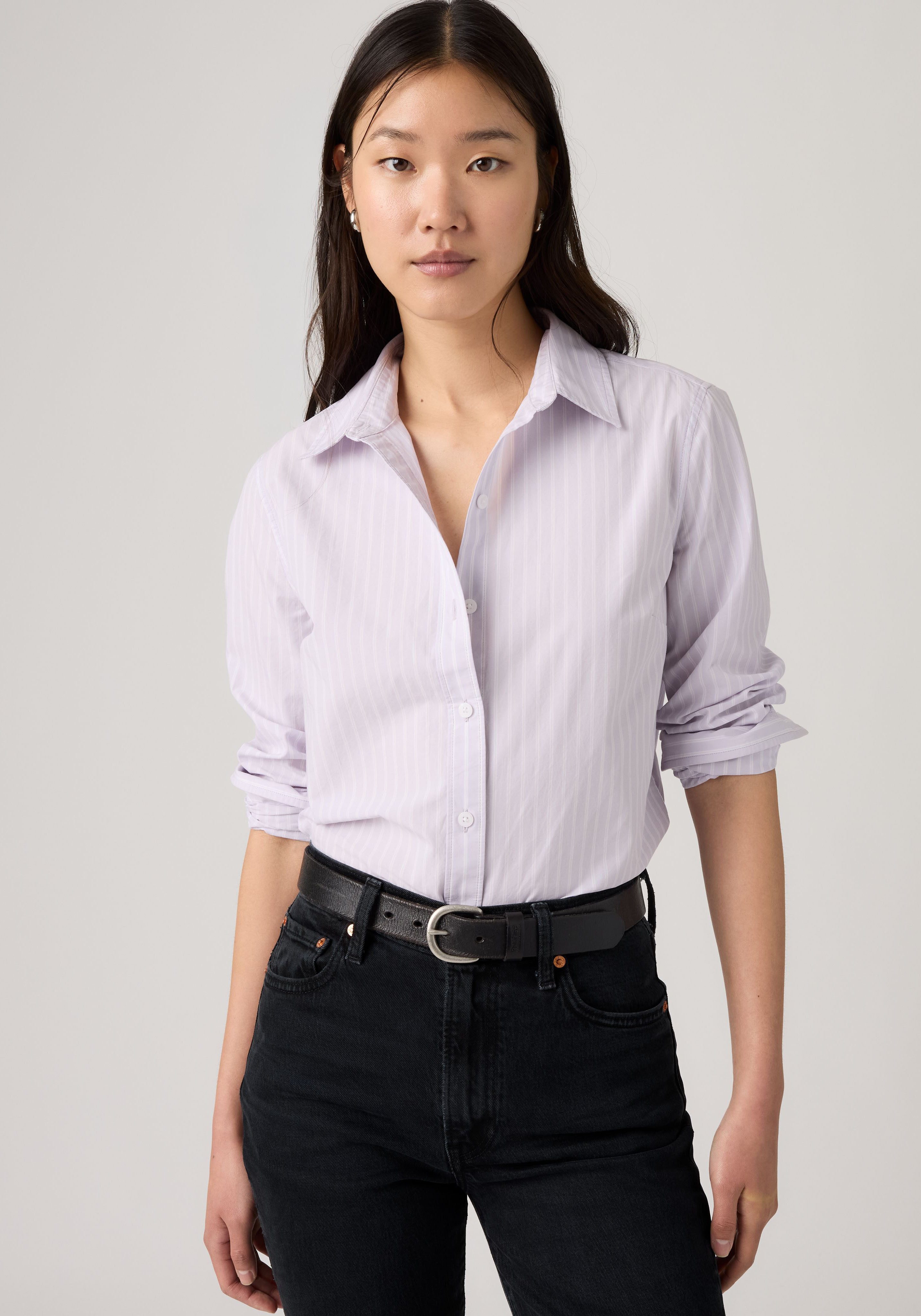 Levi's® Hemdbluse CARLILE CLASSIC POPLIN SHIRT Klassischer Hemdblusenkragen