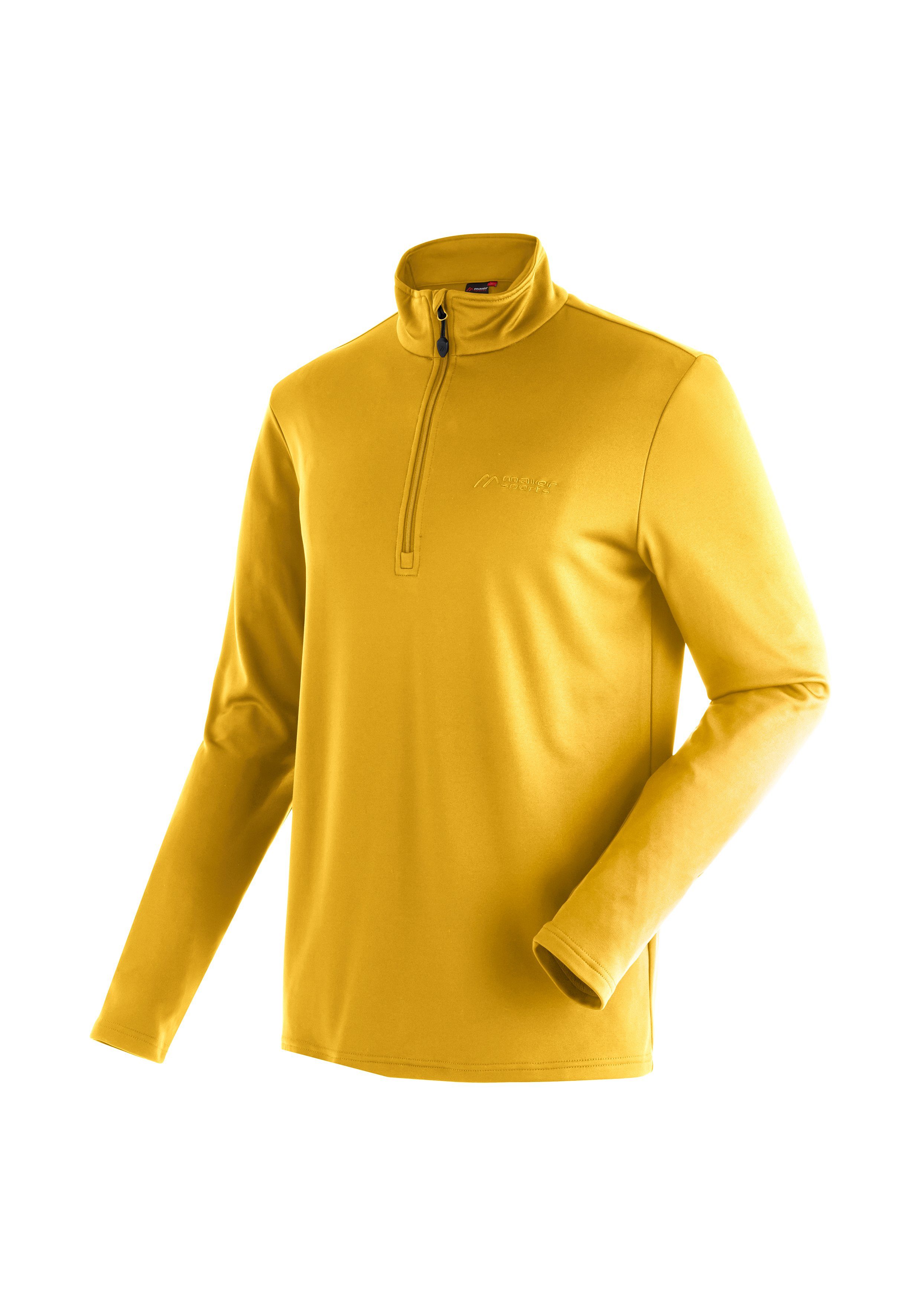 Rolli Langarmshirt dottergelb Sports Felix und für mehr Ski Maier Warmer leichter und