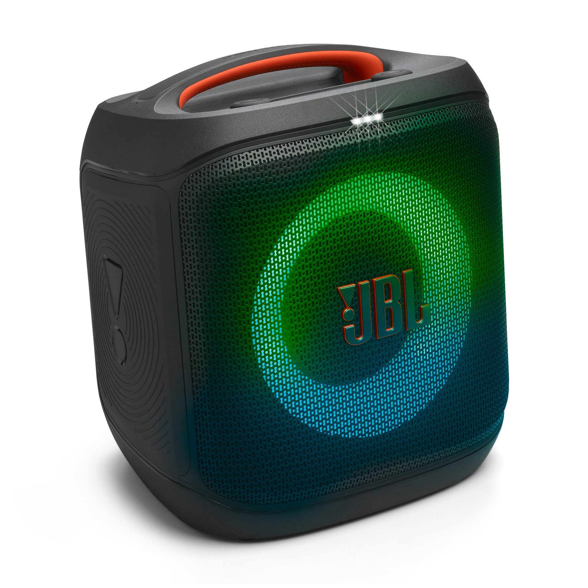 JBL PartyBox Encore Essential 2 Party-Lautsprecher (A2DP Bluetooth, AVRCP Bluetooth, Bluetooth, 100 W, JBL Pro Sound, IPX4 spritzwassgeschützt, dynamische Lichteffekte)