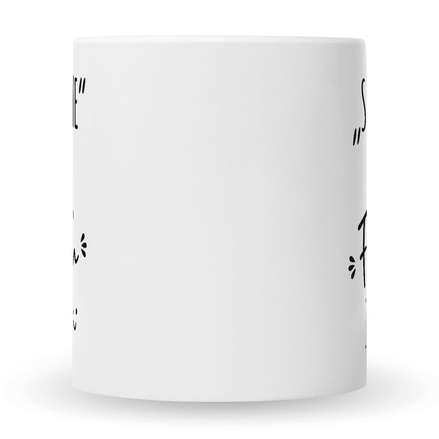 GRAVURZEILE Tasse mit Spruch Das Fick dich im Büro, Keramik, Farbe: Weiß