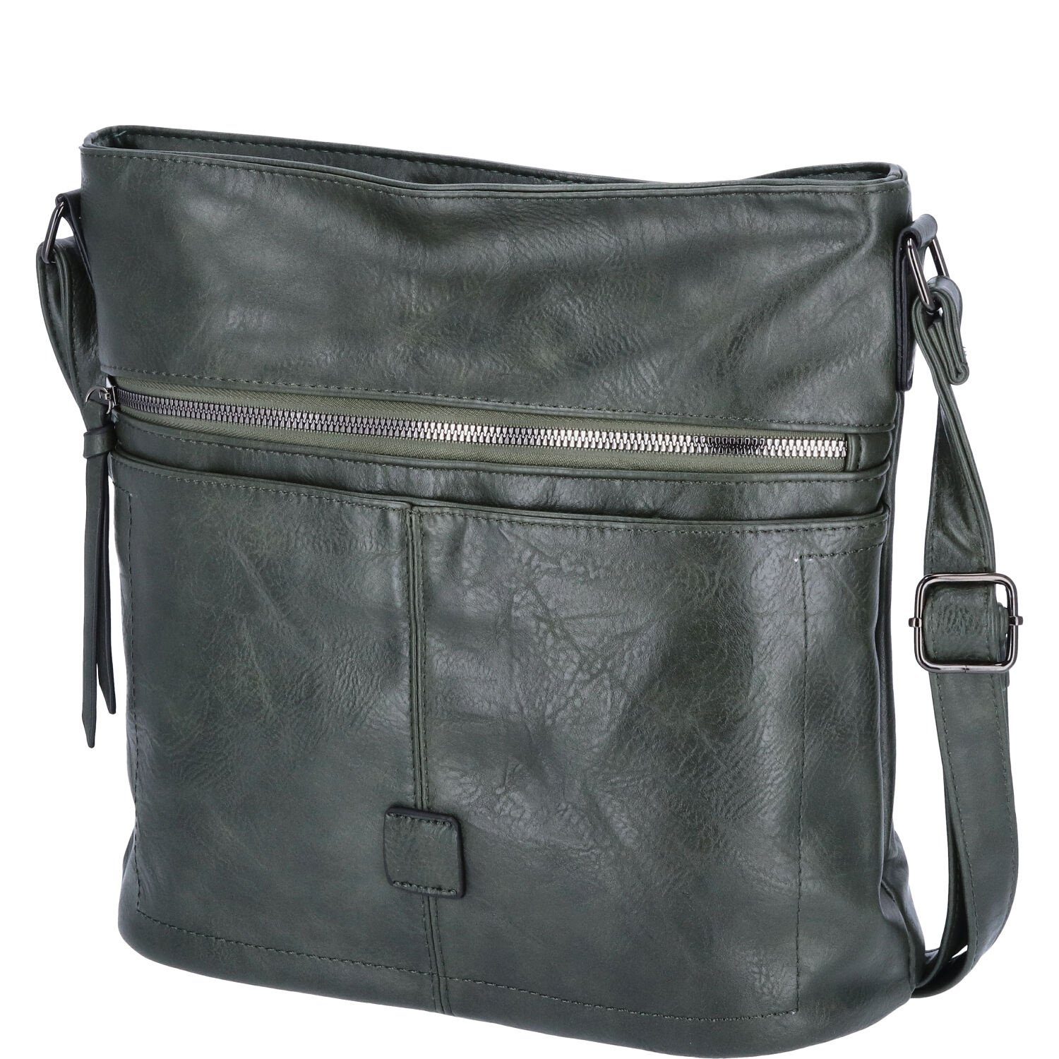 Umhängetasche Antonio Damen Handtasche grün