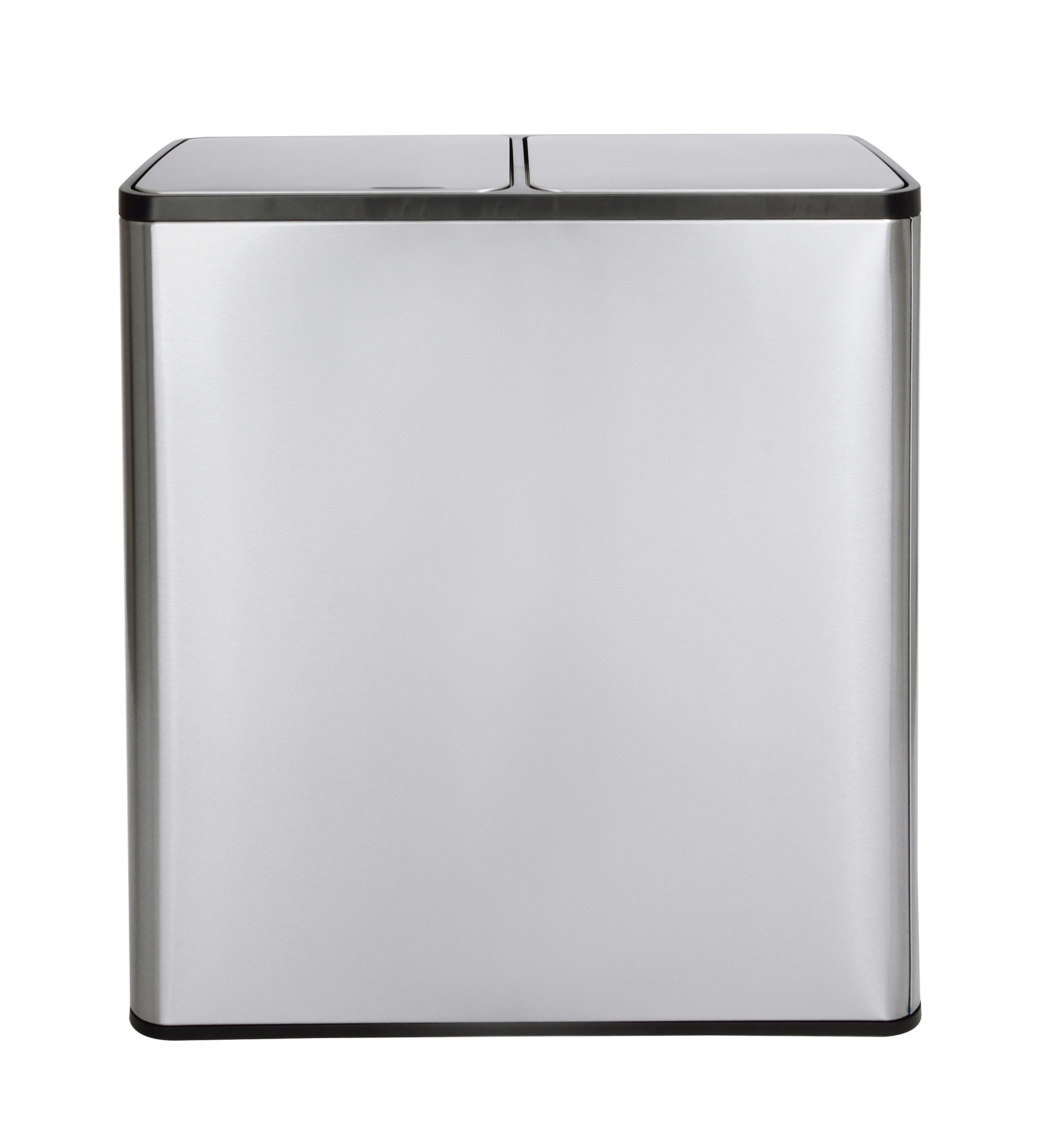 Gardissimo Mülleimer Edelstahl Duo Abfalleimer Treteimer Ruby 2 x 15 Liter = 30 Liter, Soft-Close Deckel Fingerabdruck resistent mit zwei Inneneimern – Bild 5 von 5