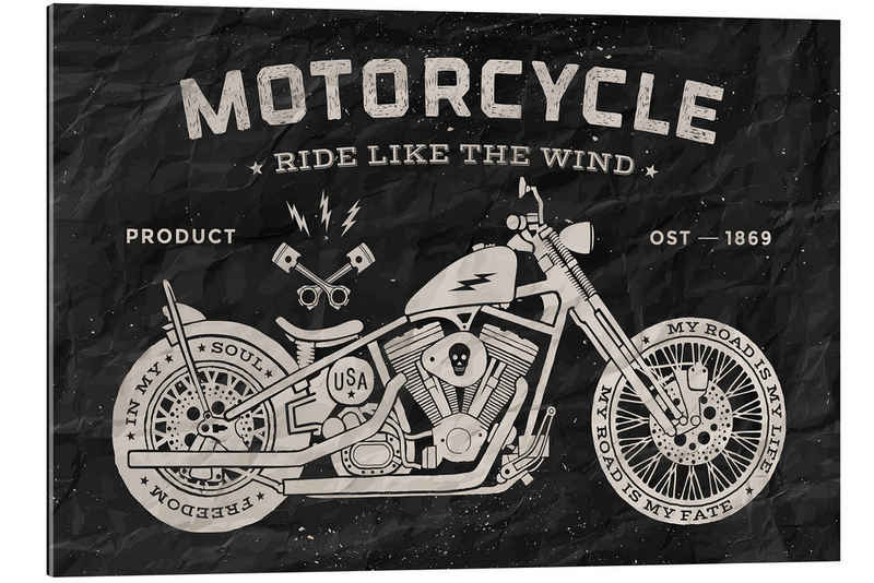 Posterlounge XXL-Wandbild Editors Choice, Motorrad, Illustration