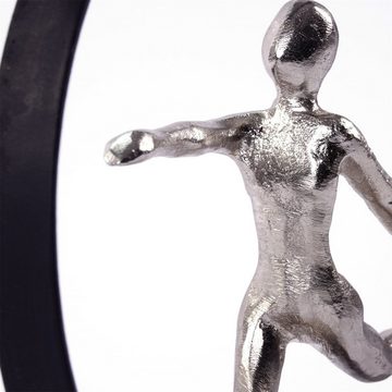 CREEDWOOD Skulptur SKULPTUR "MOVE", Metall, Mangoholz, Deko Aufsteller laufende Person