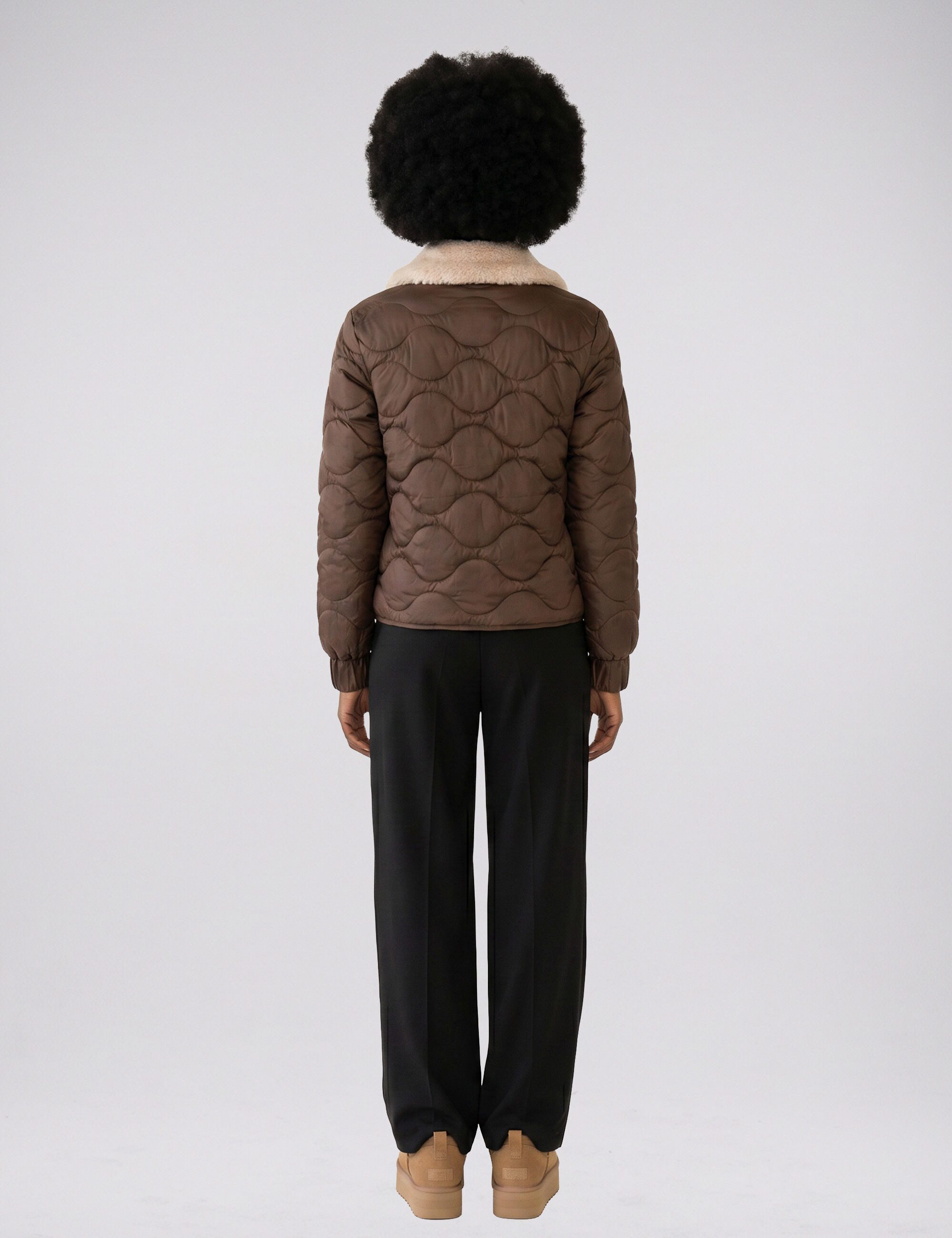 No.1 COMO Blouson MASSA (1-St) mit abnehmbarem Kunstfell