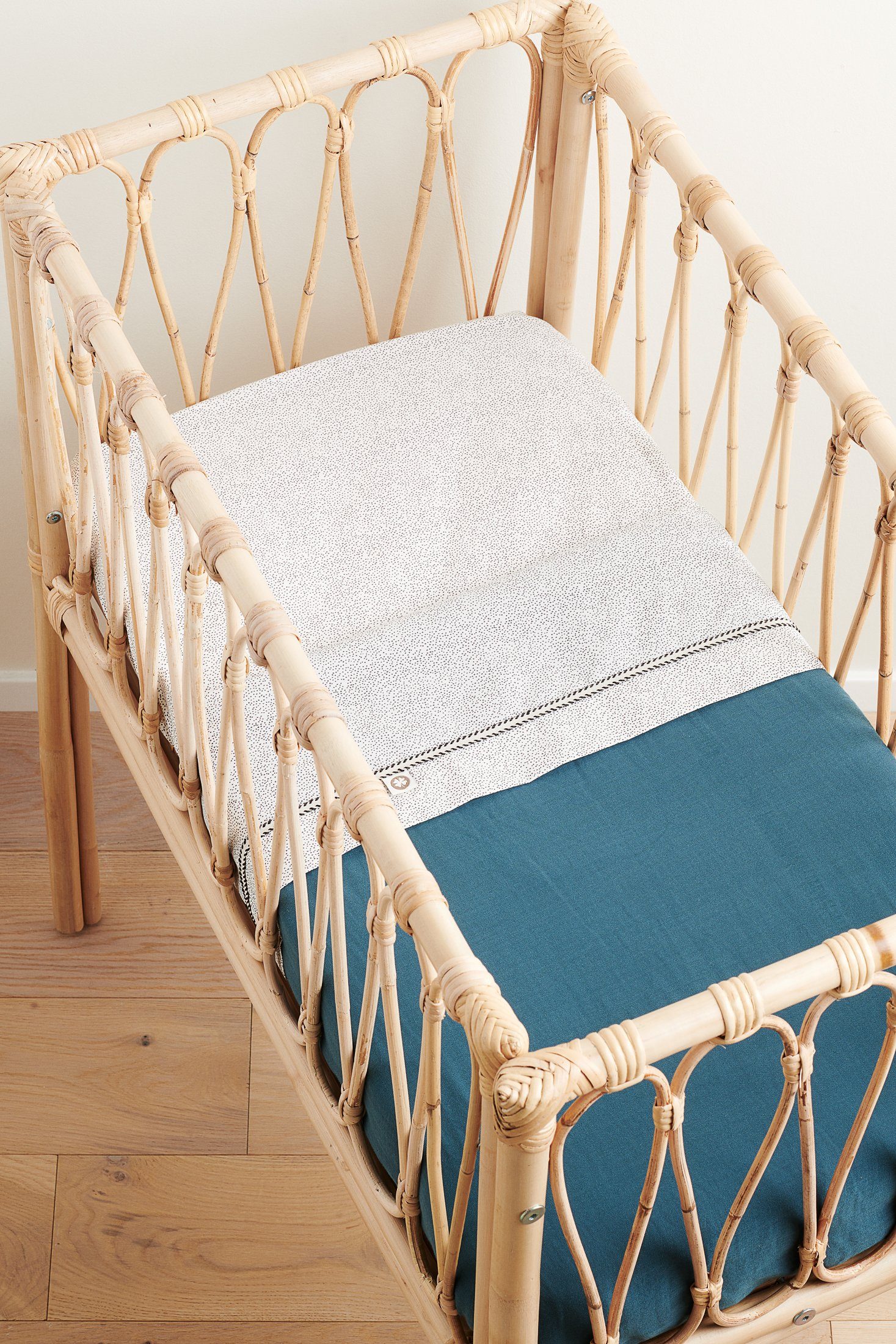 Babydecke Noppies Decke für die Wiege Filled 75x100 cm, Noppies Puritan Gray | Kuscheldecken