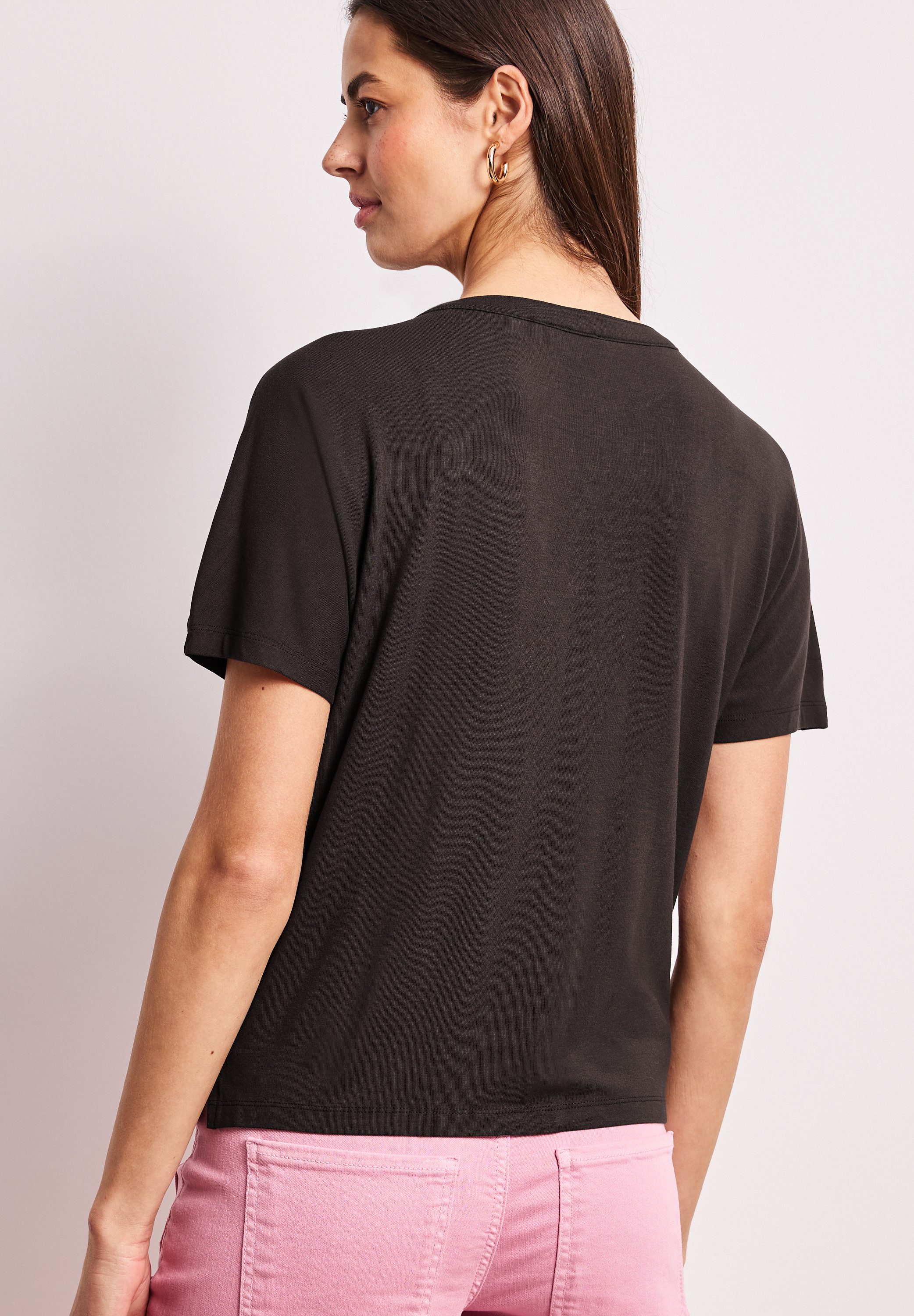STREET ONE Blusenshirt Sommershirt im Tunika-Look