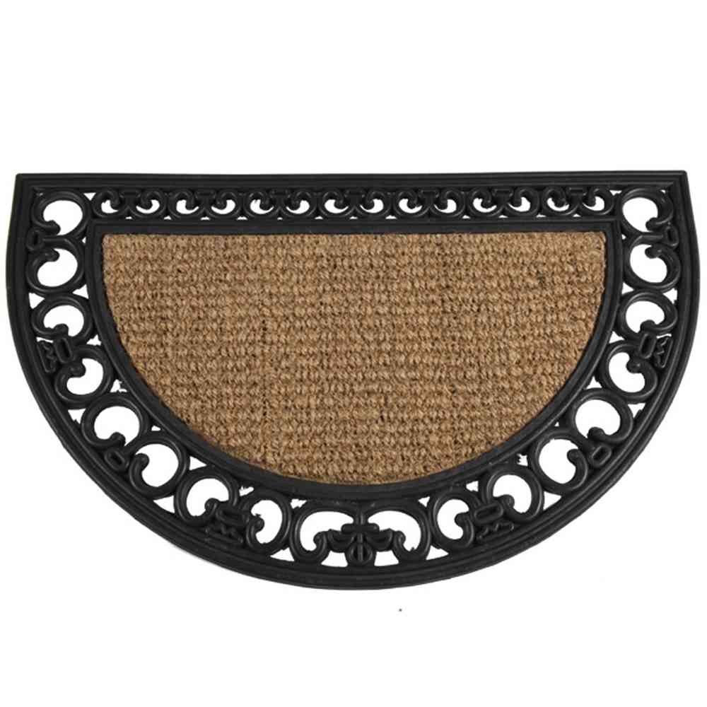 Siena Home Fußmatte Gazelle aus Kokos – robust, rutschfest & leicht zu reinigen, Halbrund, Widerstandsfähige Kokosfasern