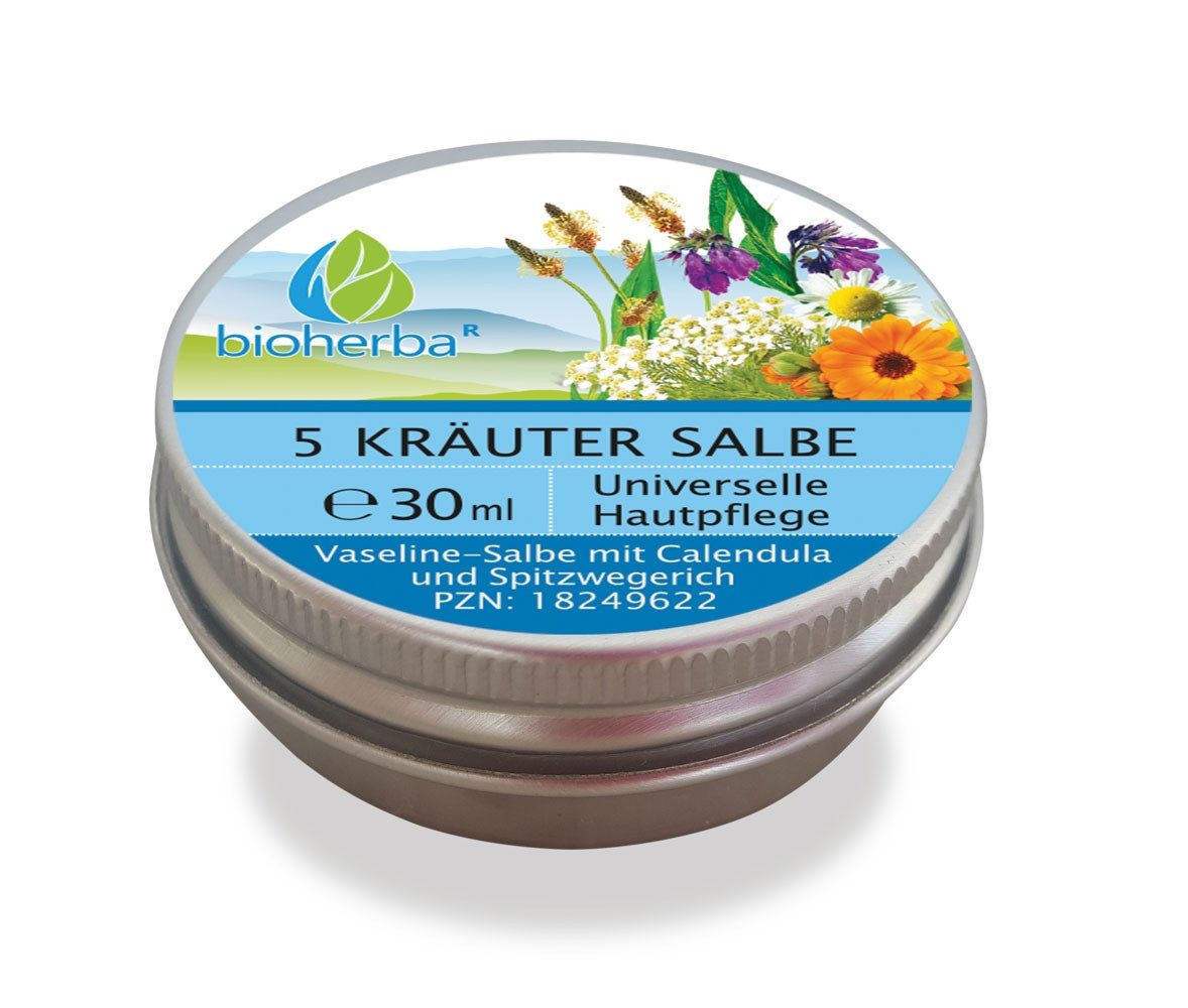 Pflege-Set 5 Kräuter Salbe Universelle Hautpflege 30 ml