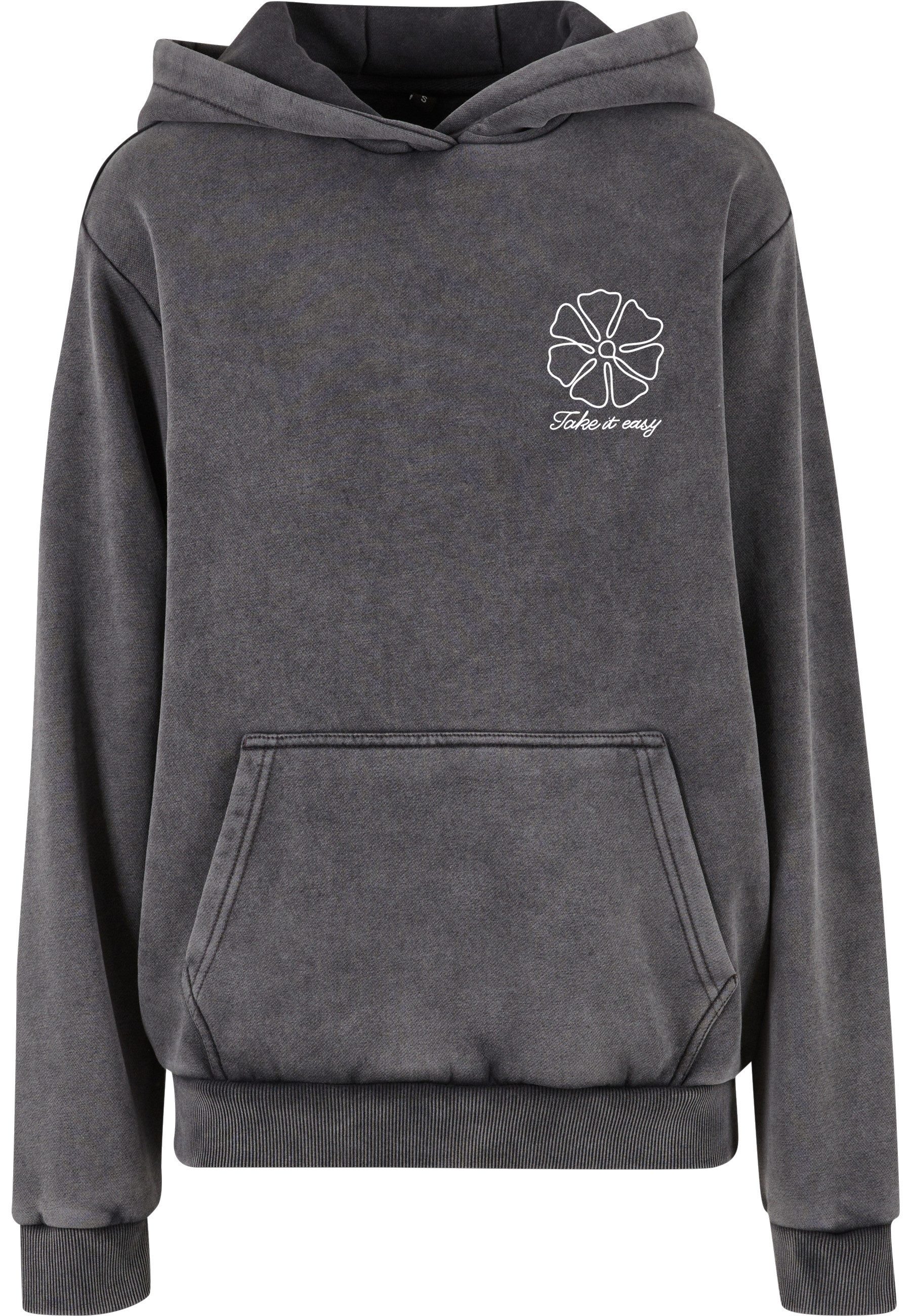Kapuzenpullover Miss Tee One Line Flowers Ladies Vintage Heavy Hoody