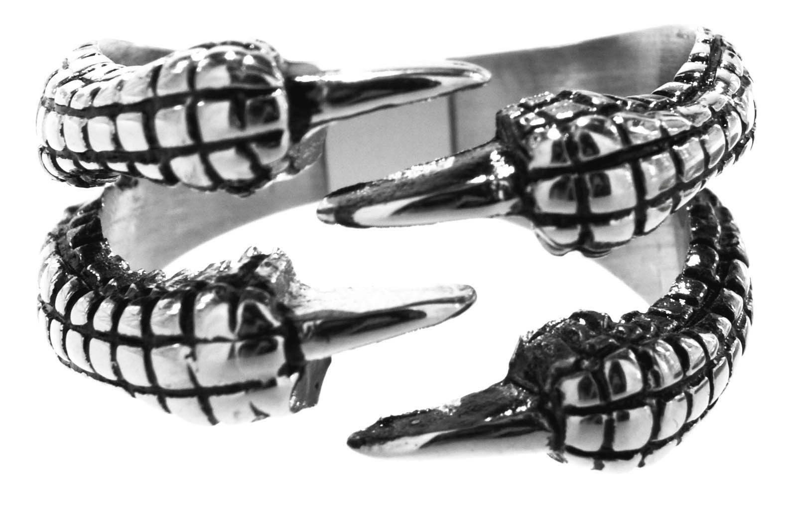 Kiss of Leather Fingerring RING DRACHENKRALLE, GR. 55-74 (KR21) - EDELSTAHL