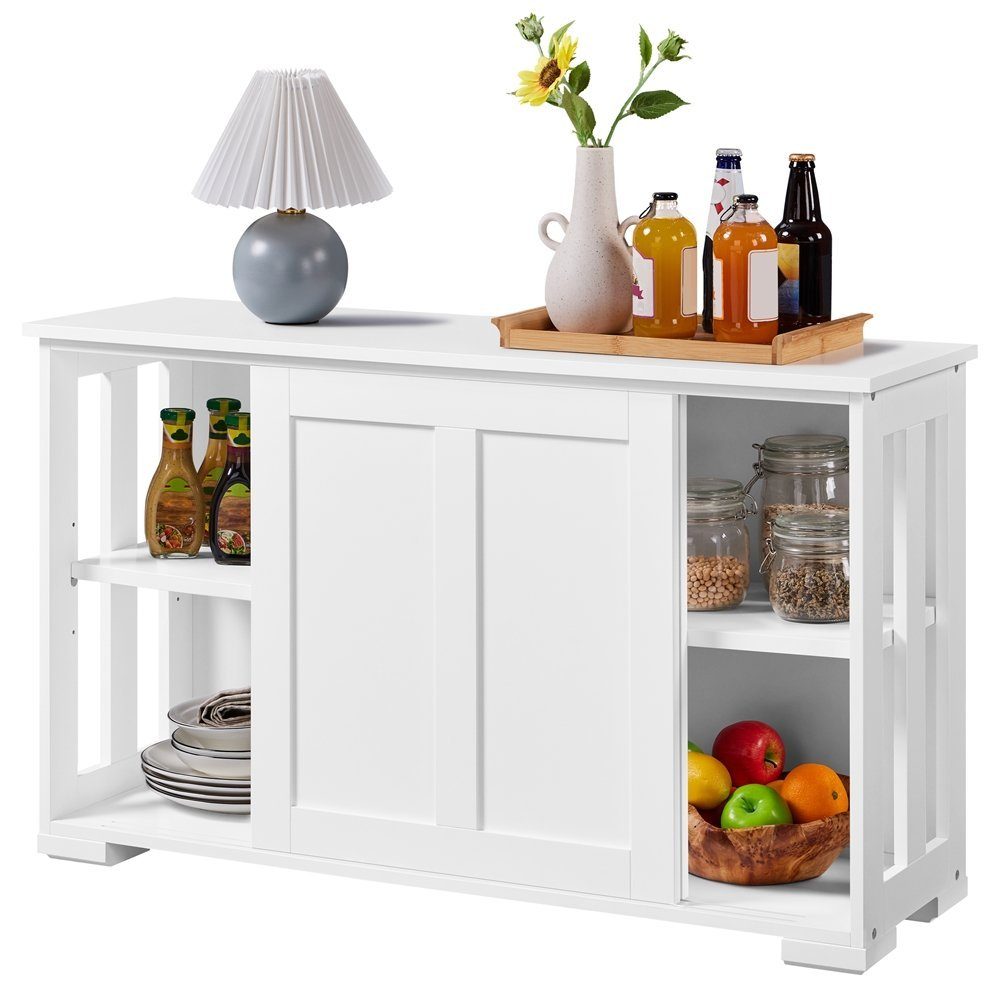 Yaheetech Kommode, Sideboard mit Stauraum und Schiebetüren