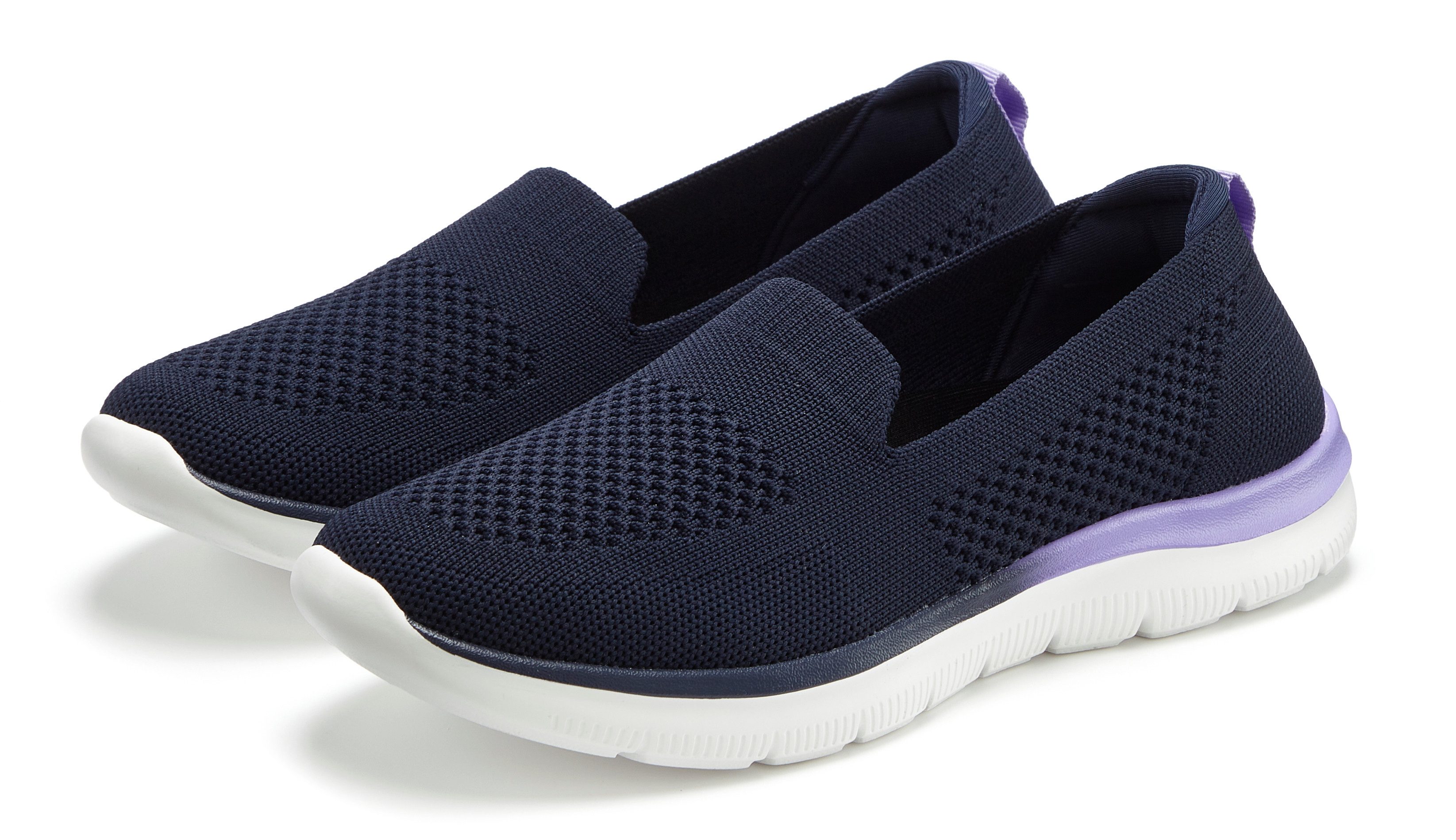 LASCANA Halbschuh, Sneaker Slipper aus bequemen Textil-Material zum Reinsch günstig online kaufen