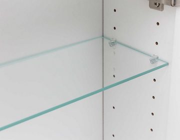 HELD MÖBEL Spiegelschrank MULTI, B 80 cm, Wotan Eiche Dekor, mit LED-Kranzbodenbeleuchtung