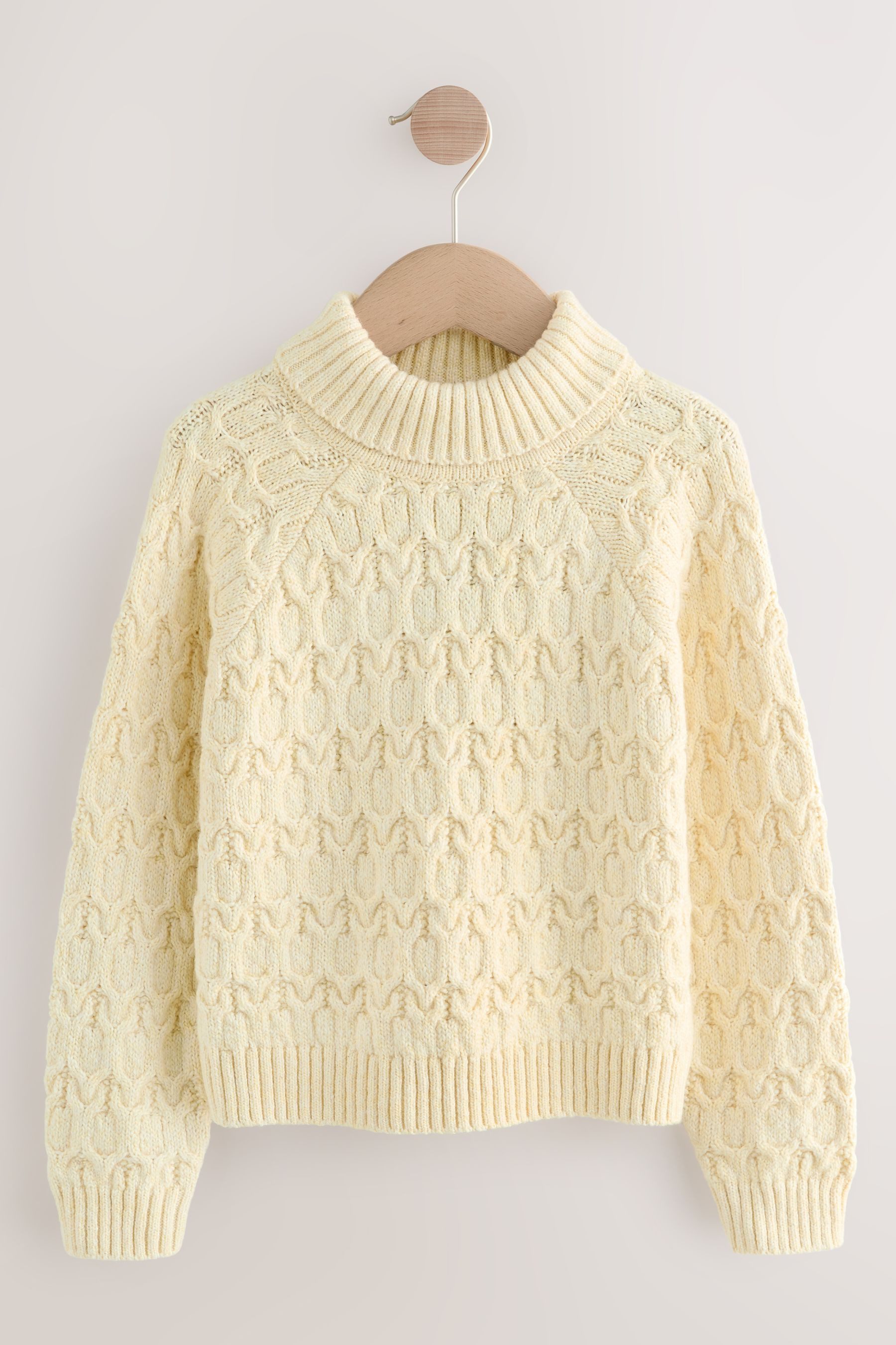 Next Strickpullover Rollkragenpullover mit Zopfmuster (1-tlg)