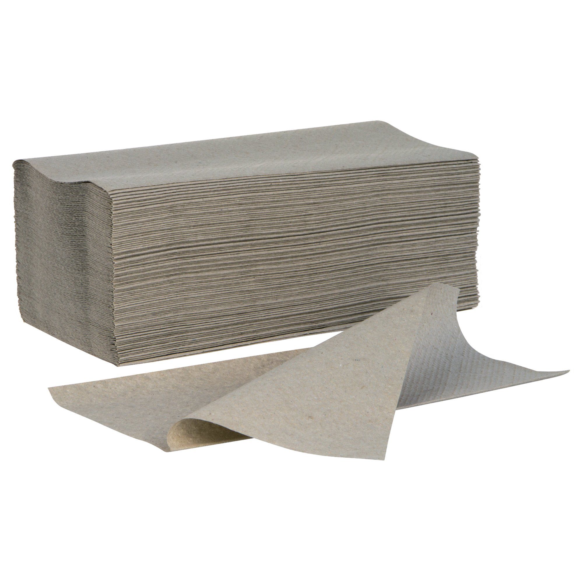 SANISMART Papierhandtuch Handtuchpapier 1-lagig V-Falz 25 x 23 Krepp Natur 5000 Blatt